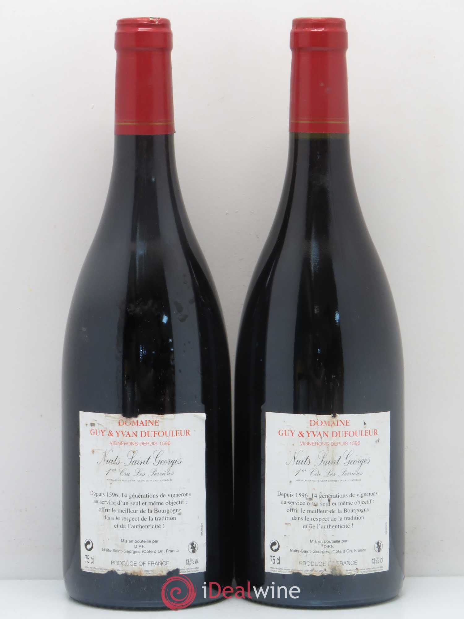 Nuits-Saint-Georges 1er Cru Les Perrières Dufouleur 2010 - Posten von 2 Flaschen - 1