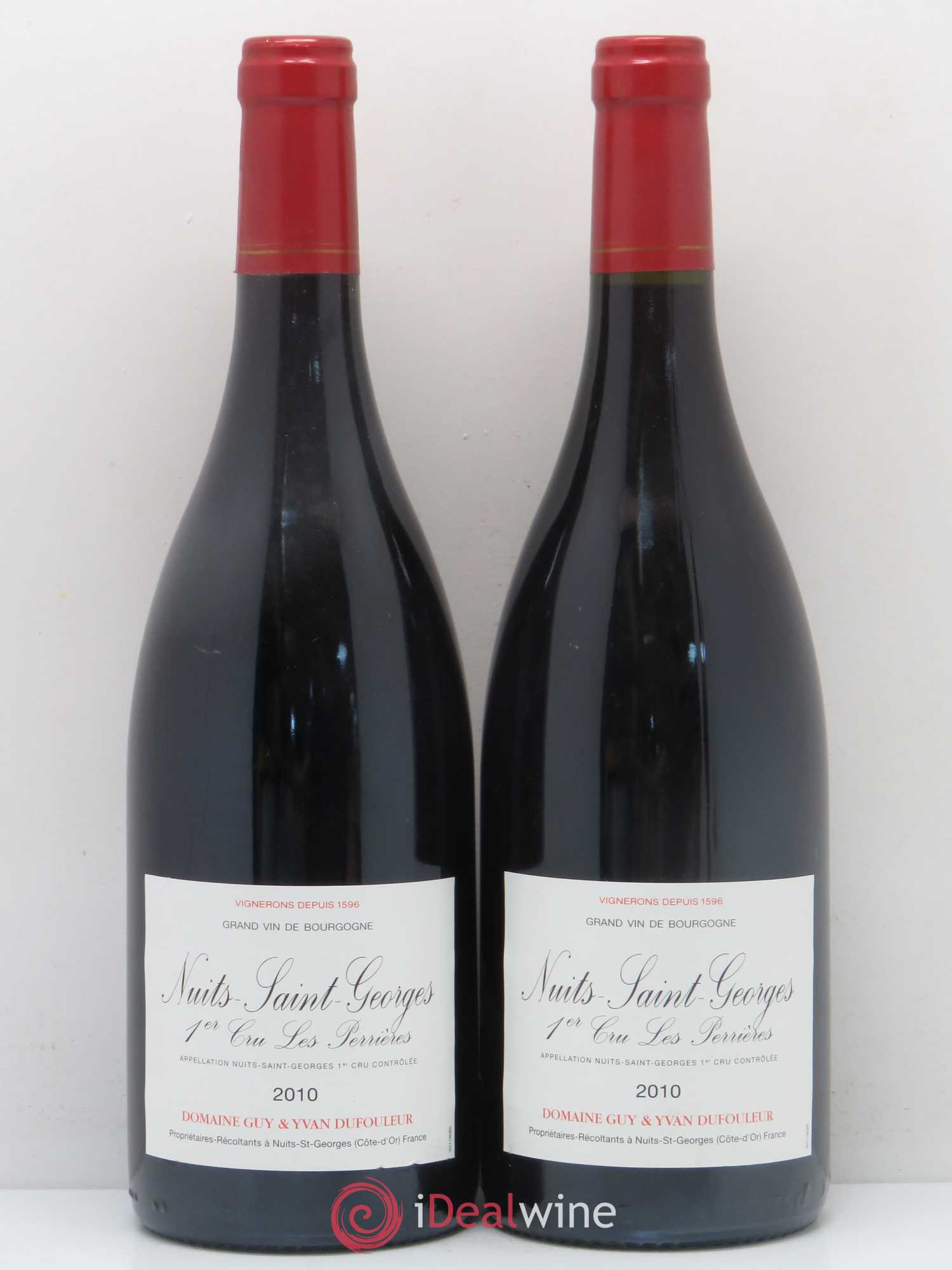 Nuits-Saint-Georges 1er Cru Les Perrières Dufouleur 2010 - Posten von 2 Flaschen - 0