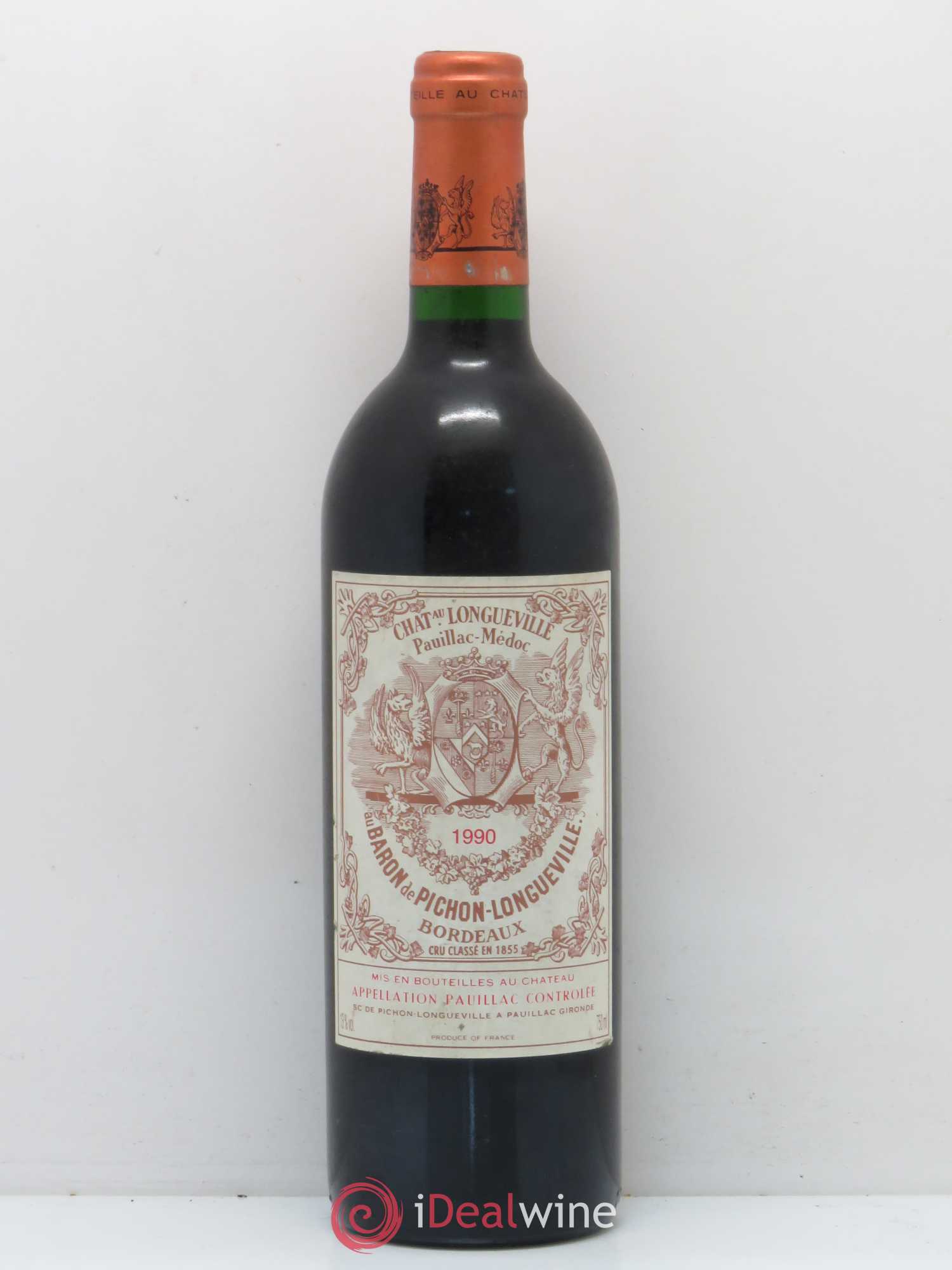 Pichon Longueville Baron 2ème Grand Cru Classé 1990 - Lot de 1 bouteille - 0
