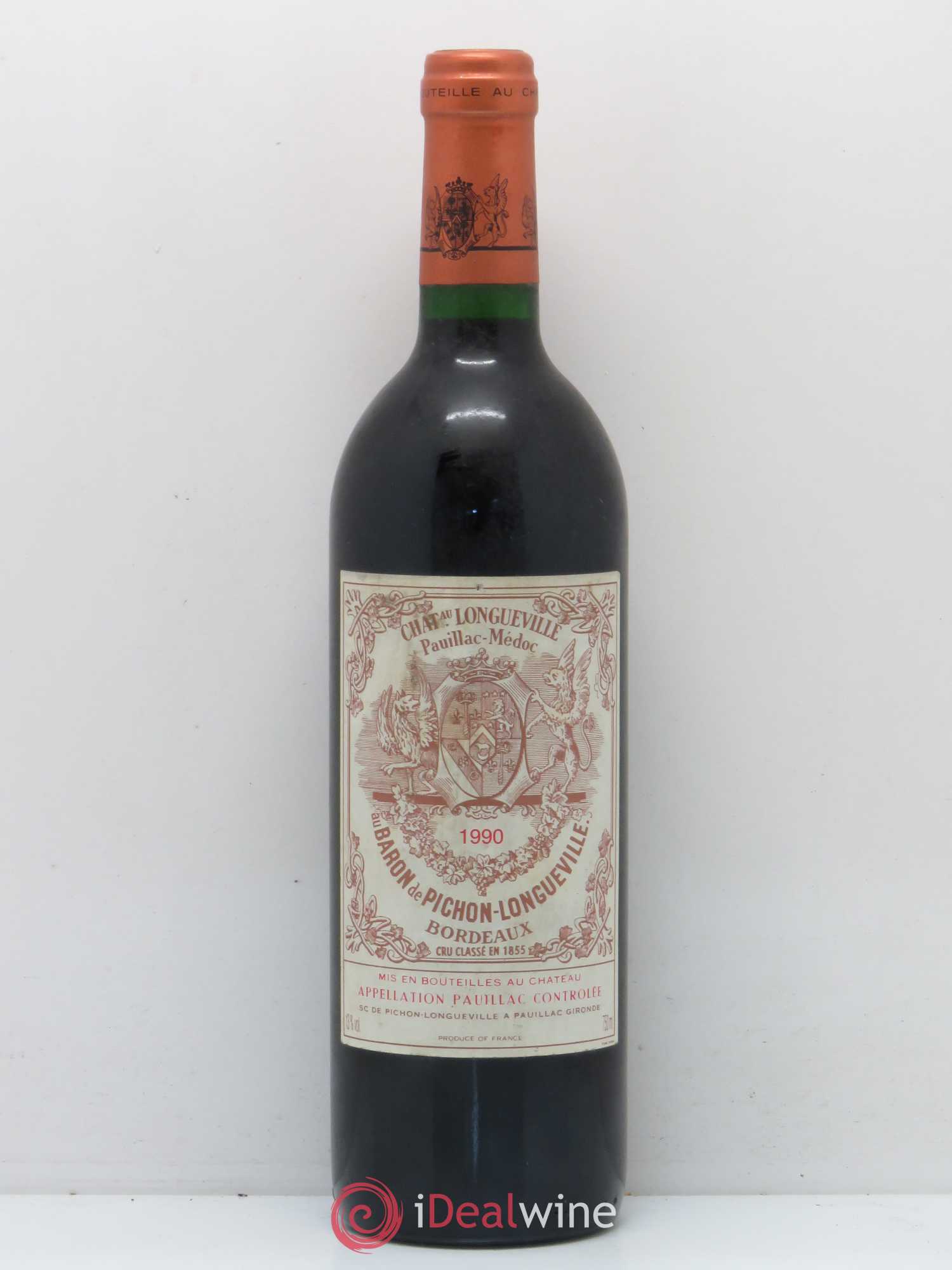Pichon Longueville Baron 2ème Grand Cru Classé 1990 - Lot de 1 bouteille - 0