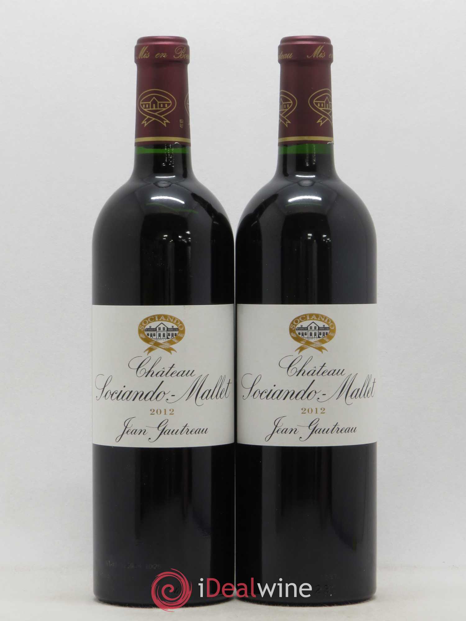 Château Sociando Mallet 2012 - Lot de 2 bouteilles - 0