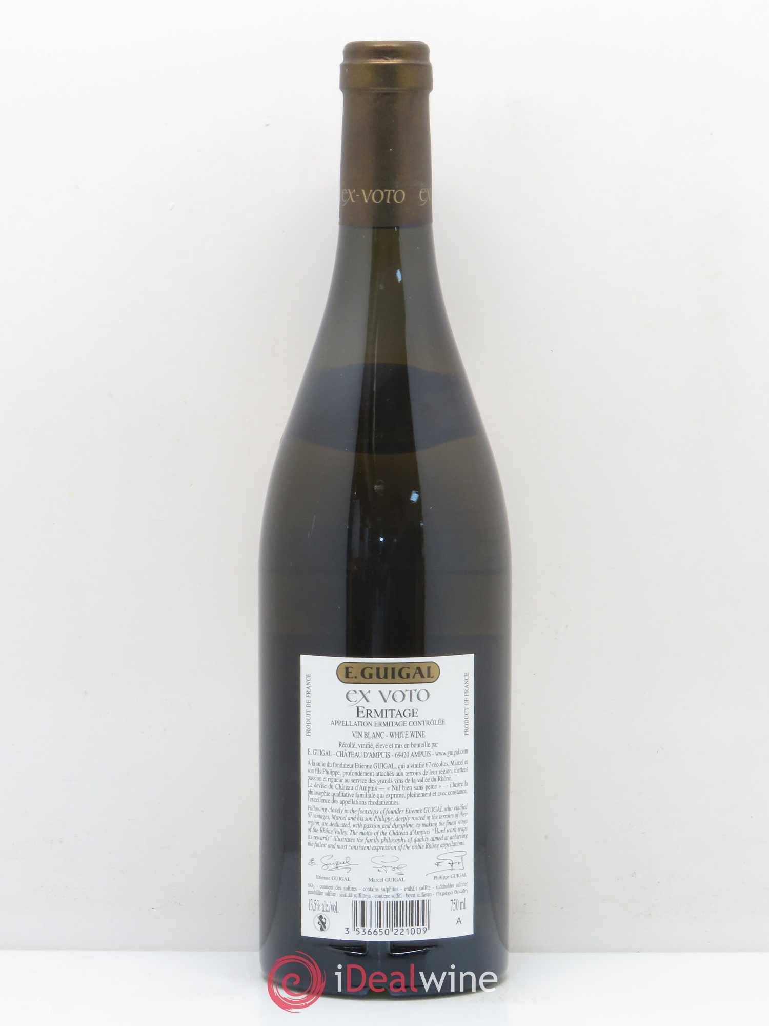 Ermitage Ex Voto Guigal 2012 - Lot de 1 bouteille - 1