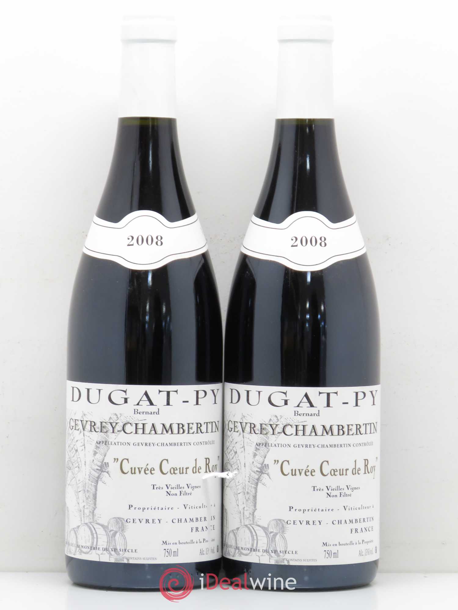 Gevrey-Chambertin Coeur de Roy Très Vieilles Vignes Dugat-Py Tres vieilles Vignes 2008 - Posten von 2 Flaschen - 0
