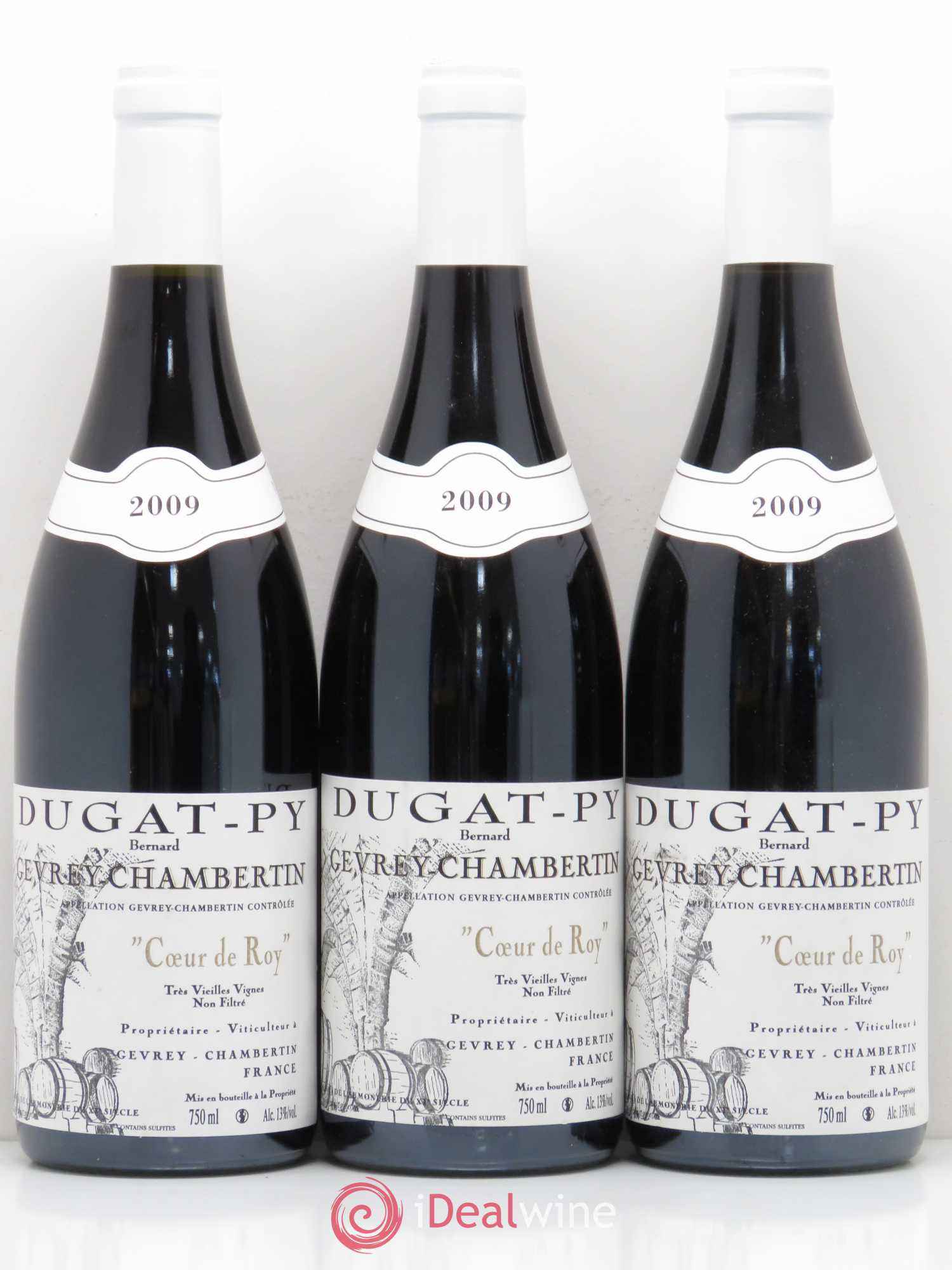 Gevrey-Chambertin Coeur de Roy Très Vieilles Vignes Dugat-Py Tres vieilles Vignes 2009 - Lotto di 3 bottiglie - 0