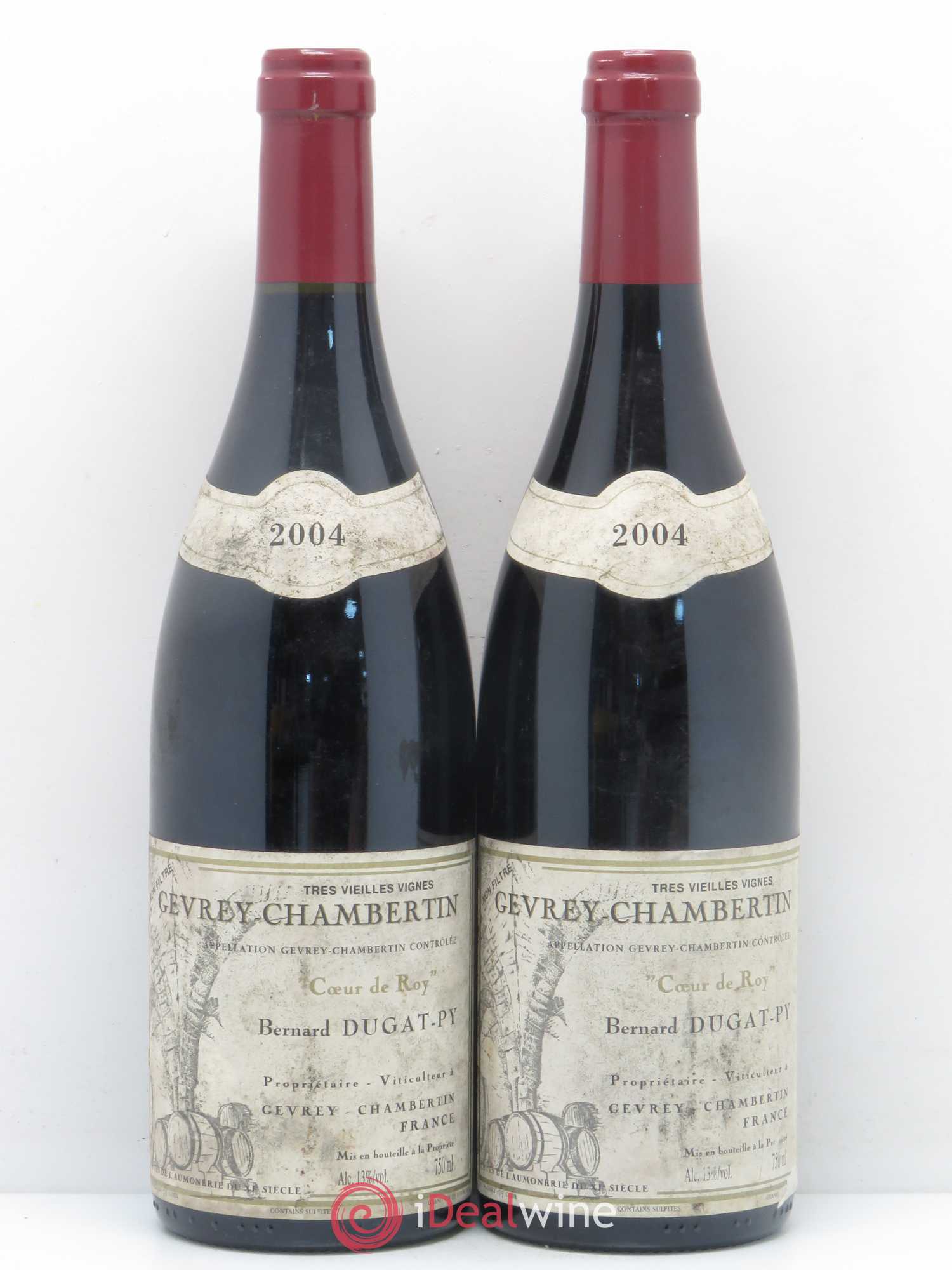 Gevrey-Chambertin Coeur de Roy Très Vieilles Vignes Dugat-Py Très Vieilles Vignes 2004 - Lotto di 2 bottiglie - 0
