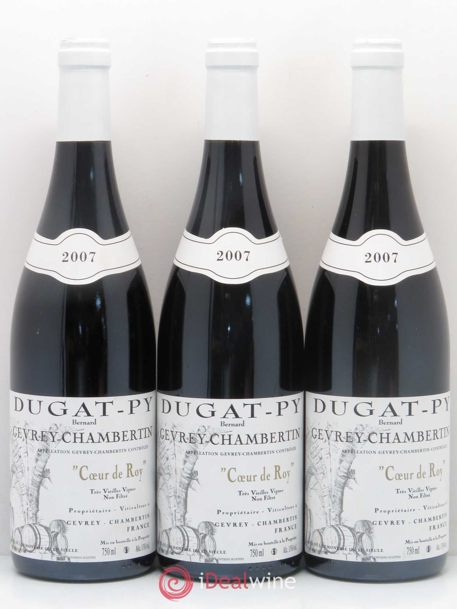 Gevrey-Chambertin Coeur de Roy Très Vieilles Vignes Dugat-Py Très Vieilles Vignes 2007 - Posten von 3 Flaschen - 0