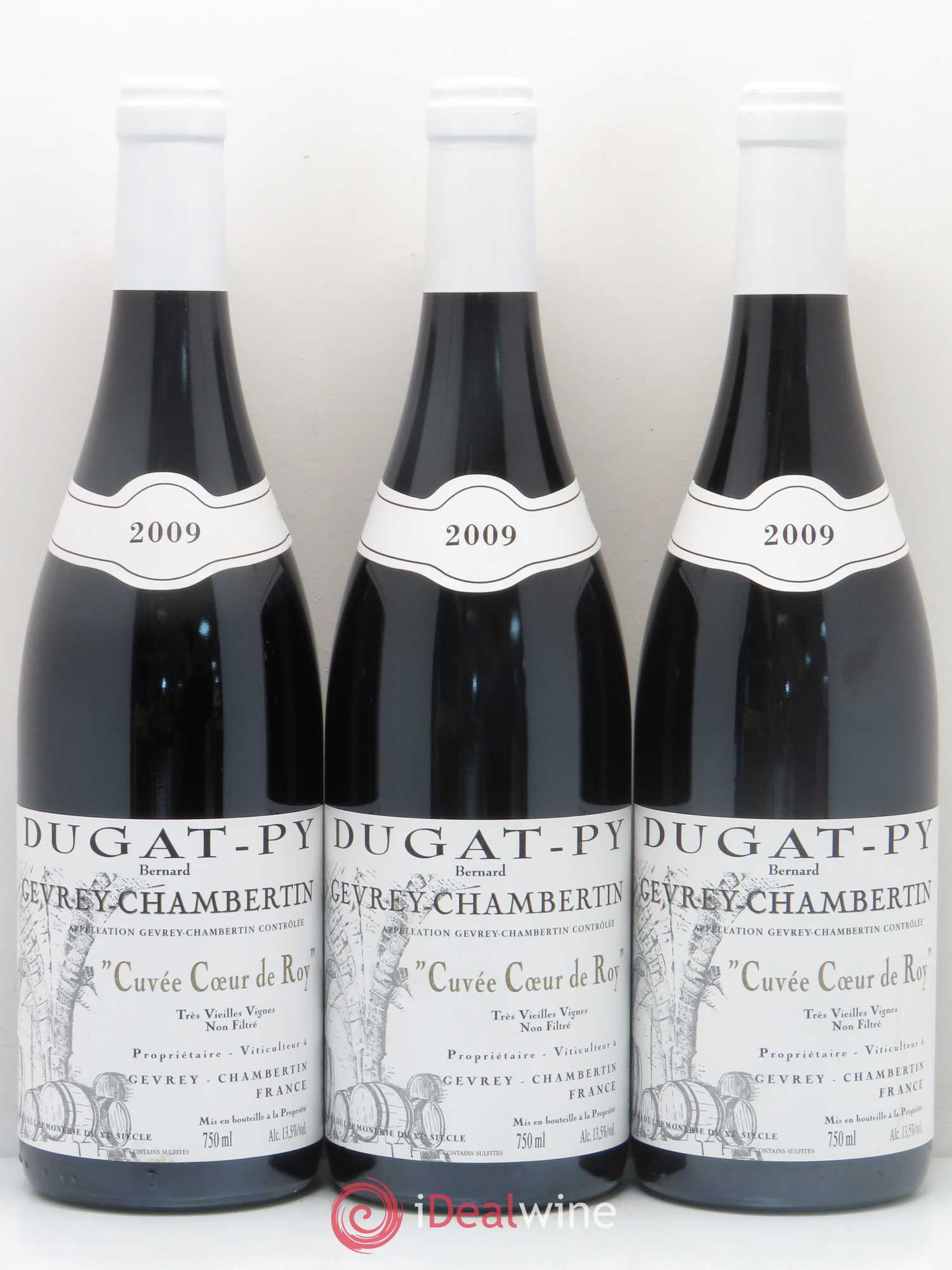 Gevrey-Chambertin Coeur de Roy Très Vieilles Vignes Dugat-Py Très Vieilles Vignes 2009 - Posten von 3 Flaschen - 0