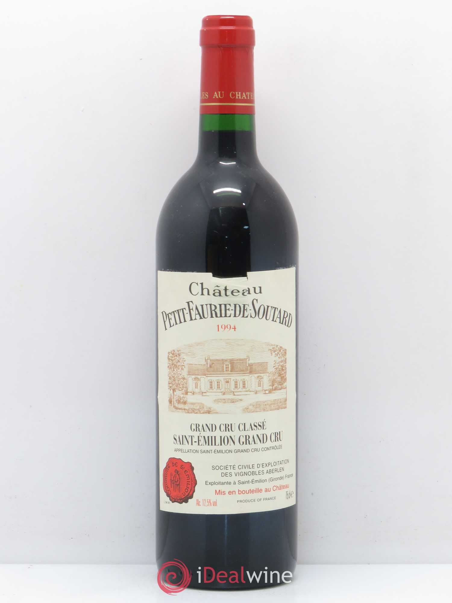 Château Petit Faurie de Soutard Grand Cru Classé 1994 - Lot de 1 bouteille - 0