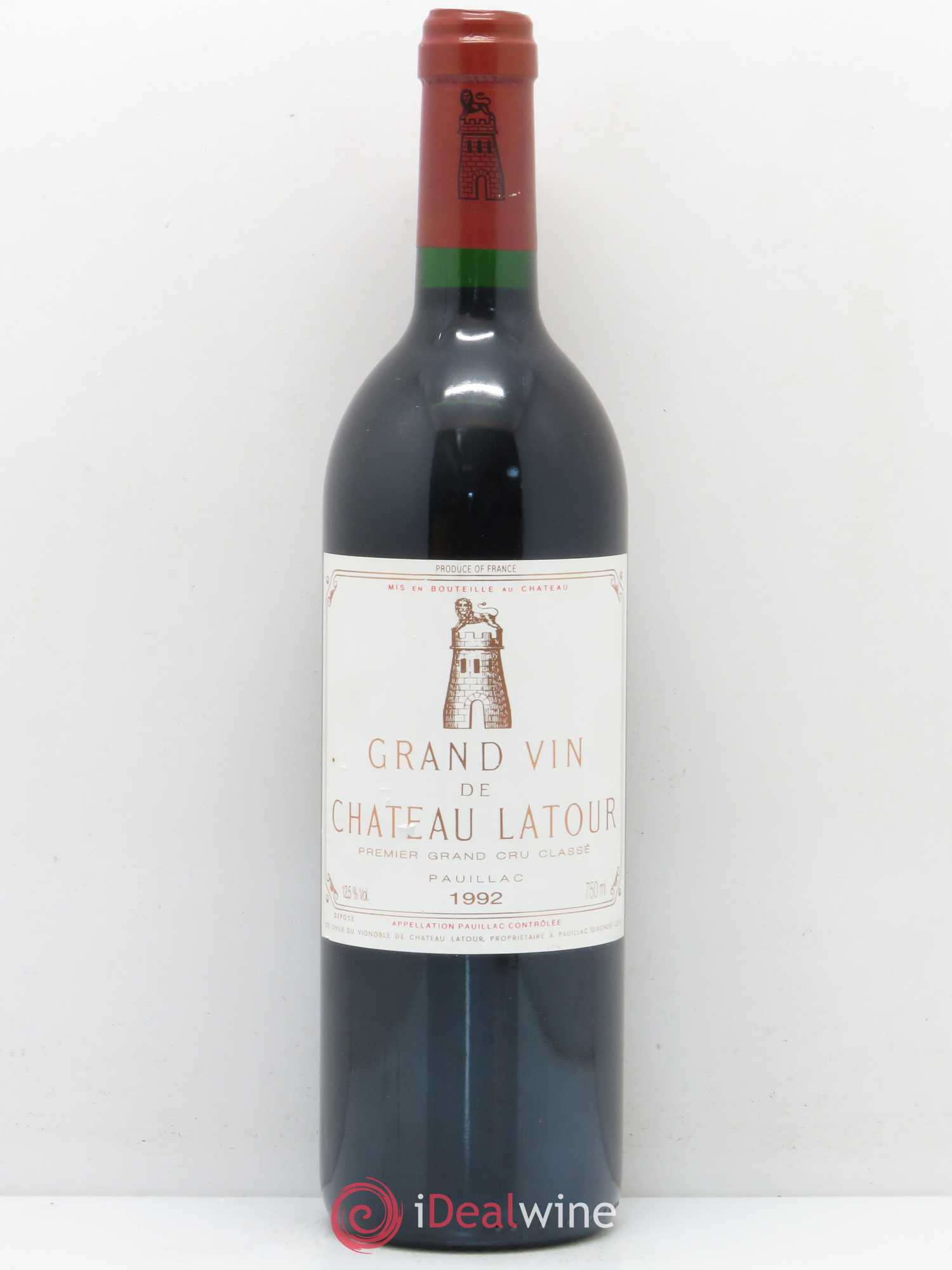 Château Latour 1er Grand Cru Classé 1992 - Lot de 1 bouteille - 0