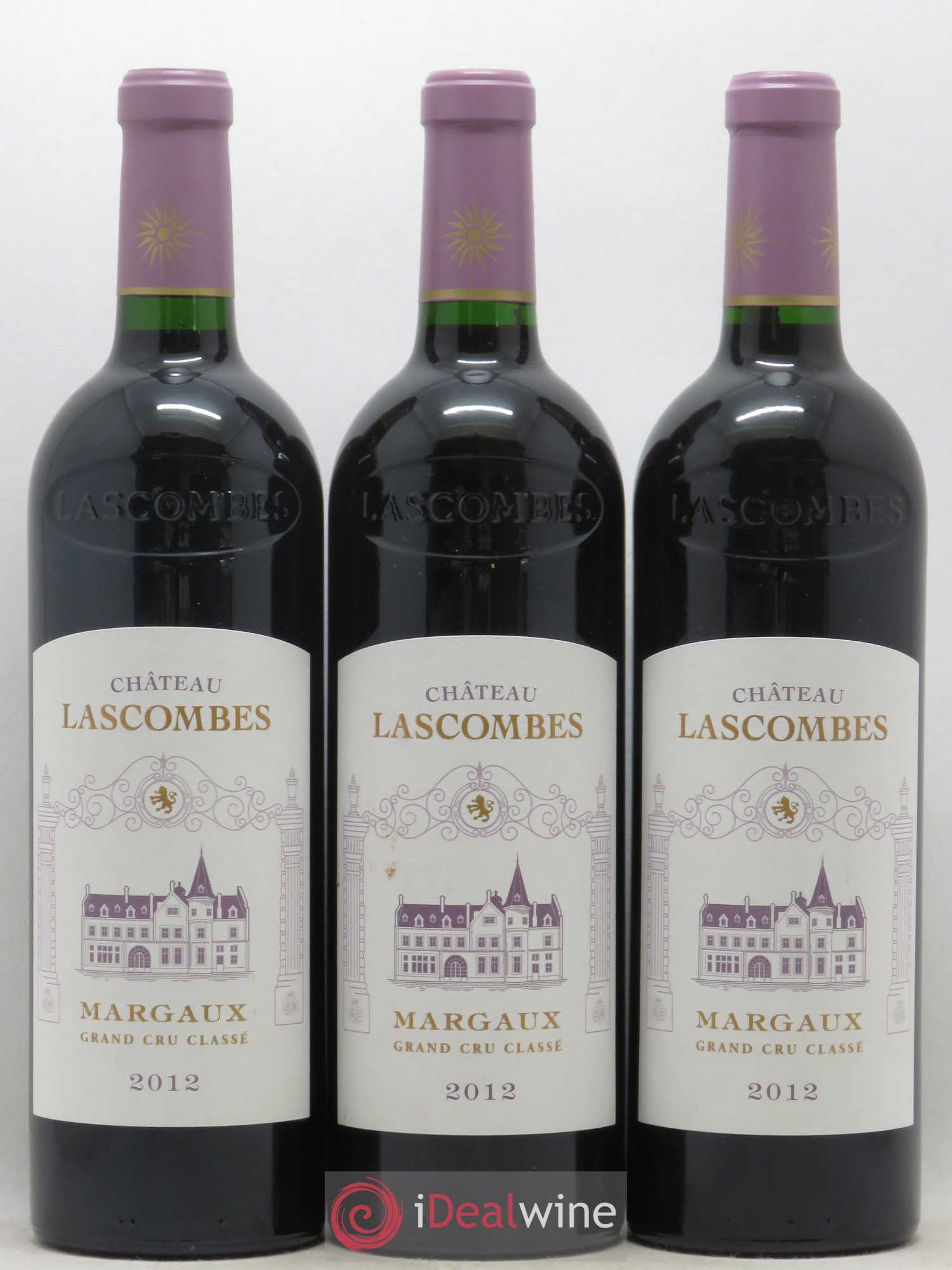 Château Lascombes 2ème Grand Cru Classé 2012 - Lot de 3 bouteilles - 0