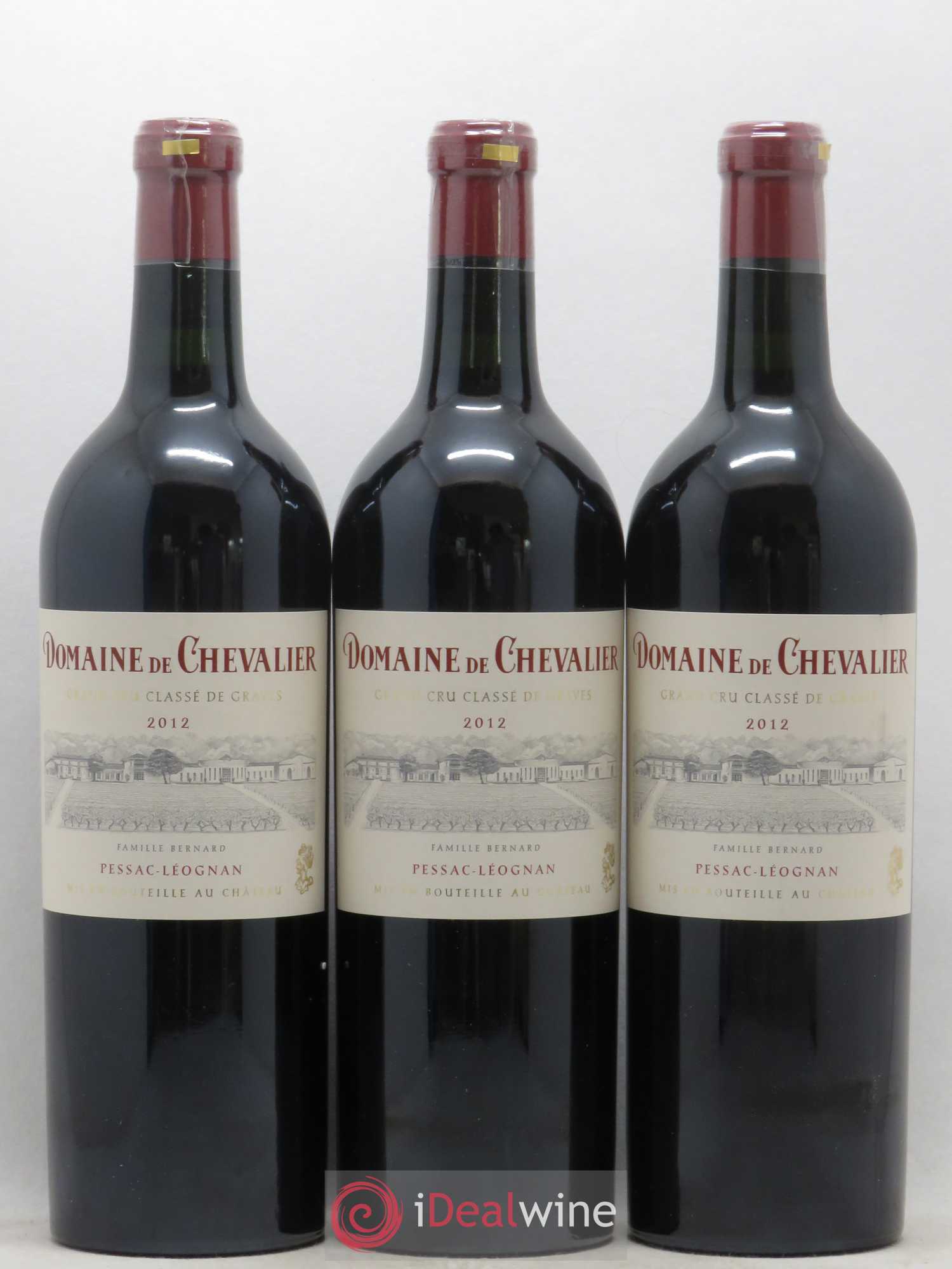 Domaine de Chevalier Cru Classé de Graves 2012 - Lot de 3 bouteilles - 0
