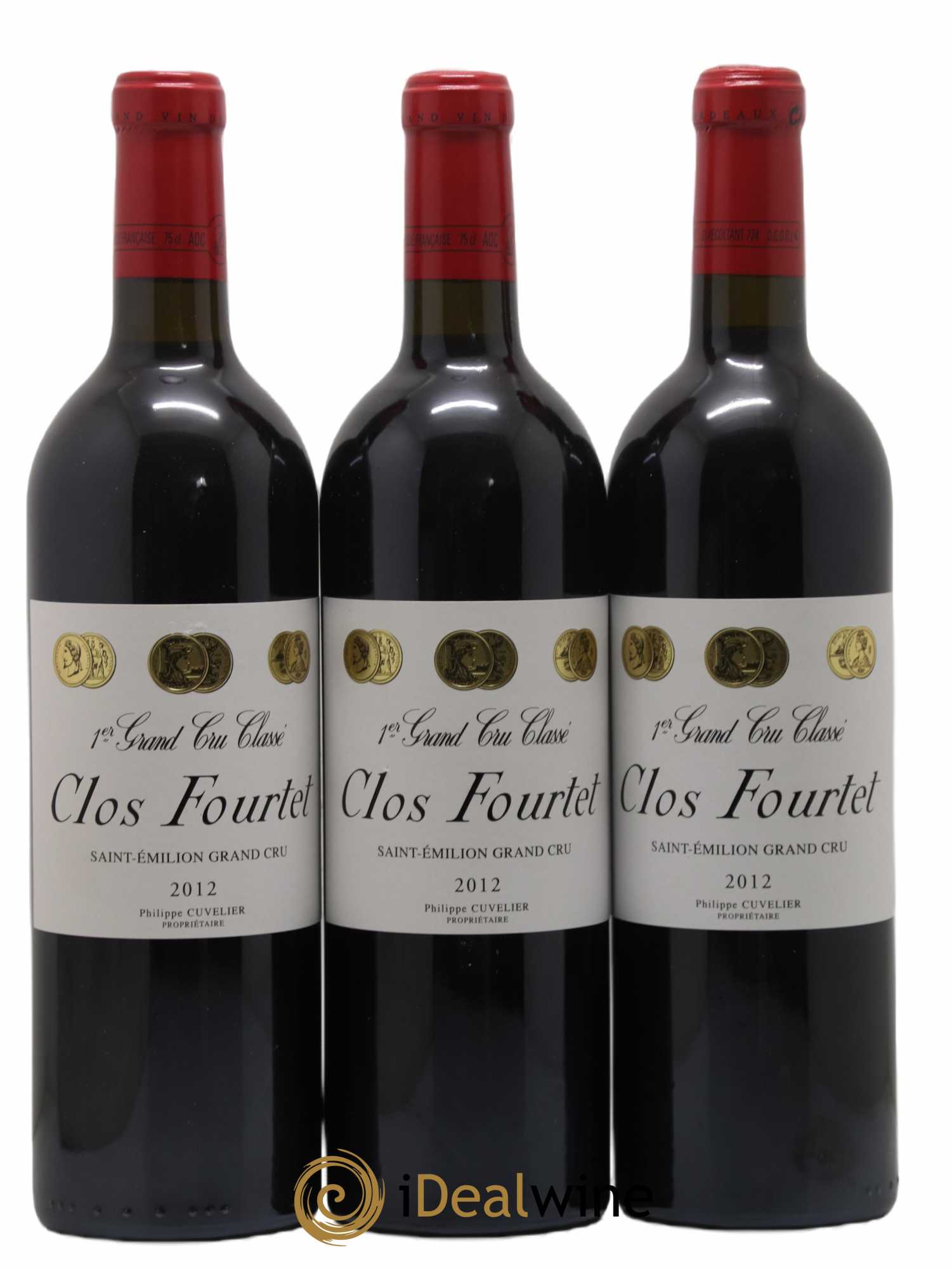 Clos Fourtet 1er Grand Cru Classé B 2012 - Lot de 3 bouteilles - 0