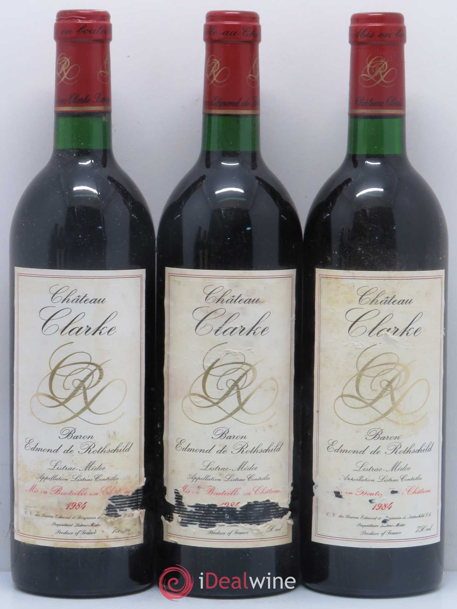 Château Clarke 1984 - Lot de 6 bouteilles - 1