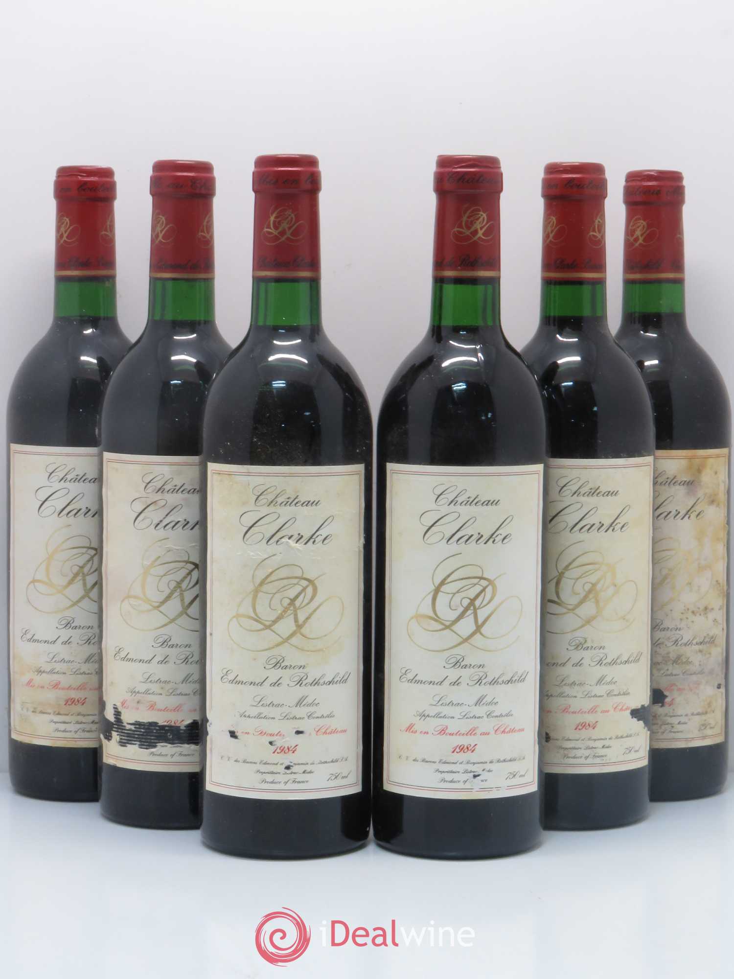Château Clarke 1984 - Lot de 6 bouteilles - 0