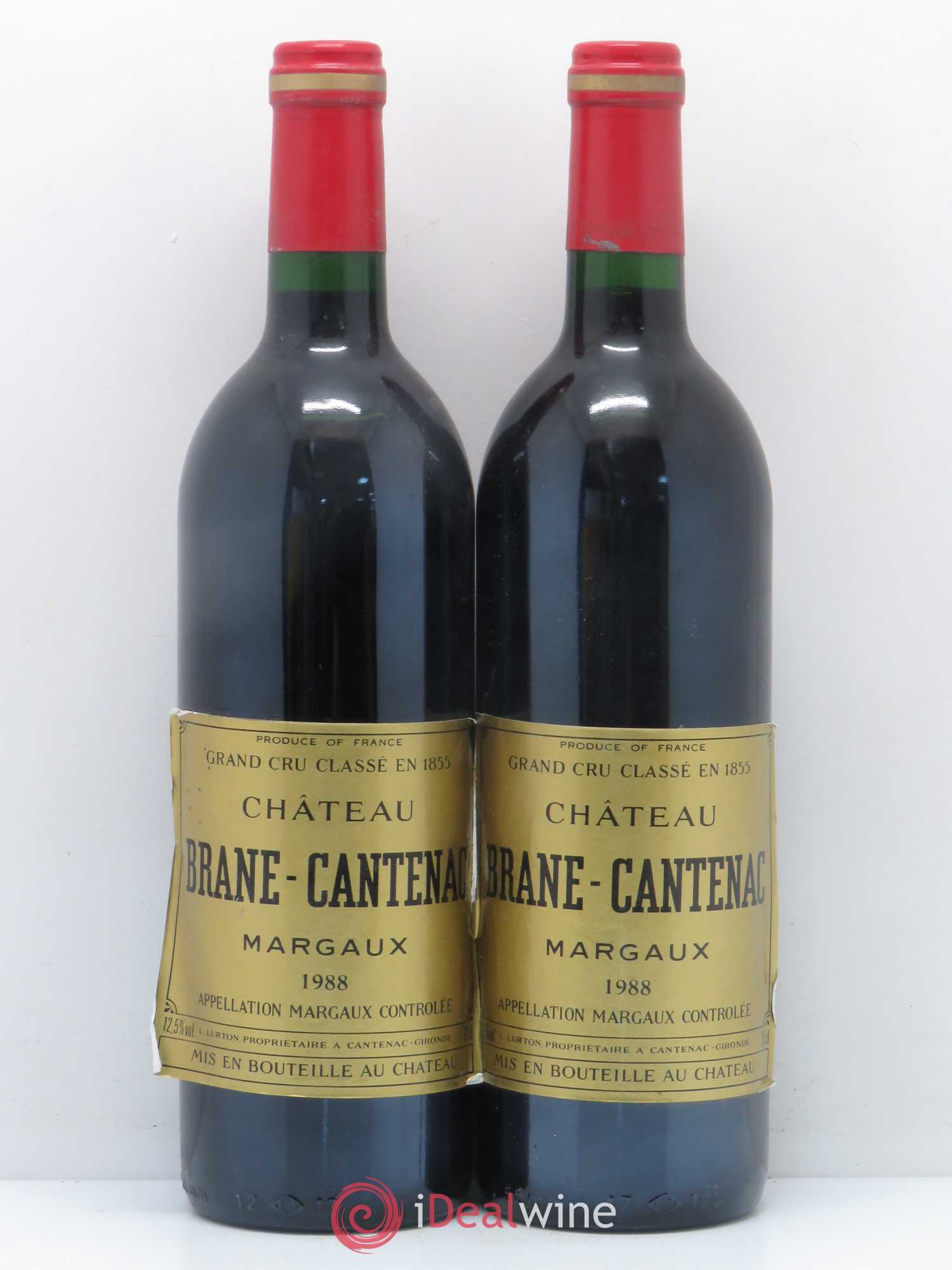 Château Brane Cantenac 2ème Grand Cru Classé 1988 - Lot de 2 bouteilles - 0