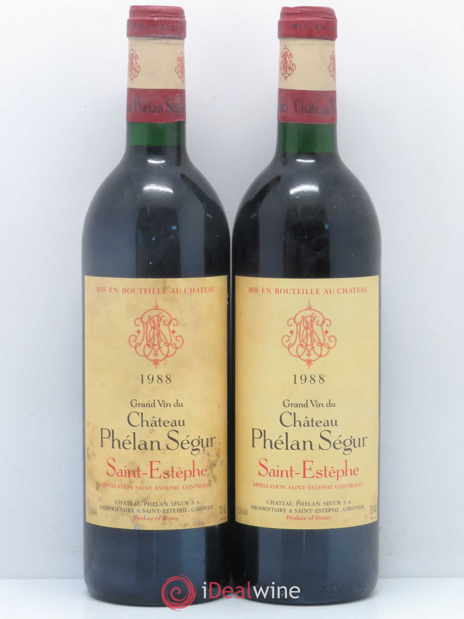 Château Phélan Ségur 1988 - Lot de 8 bouteilles - 3