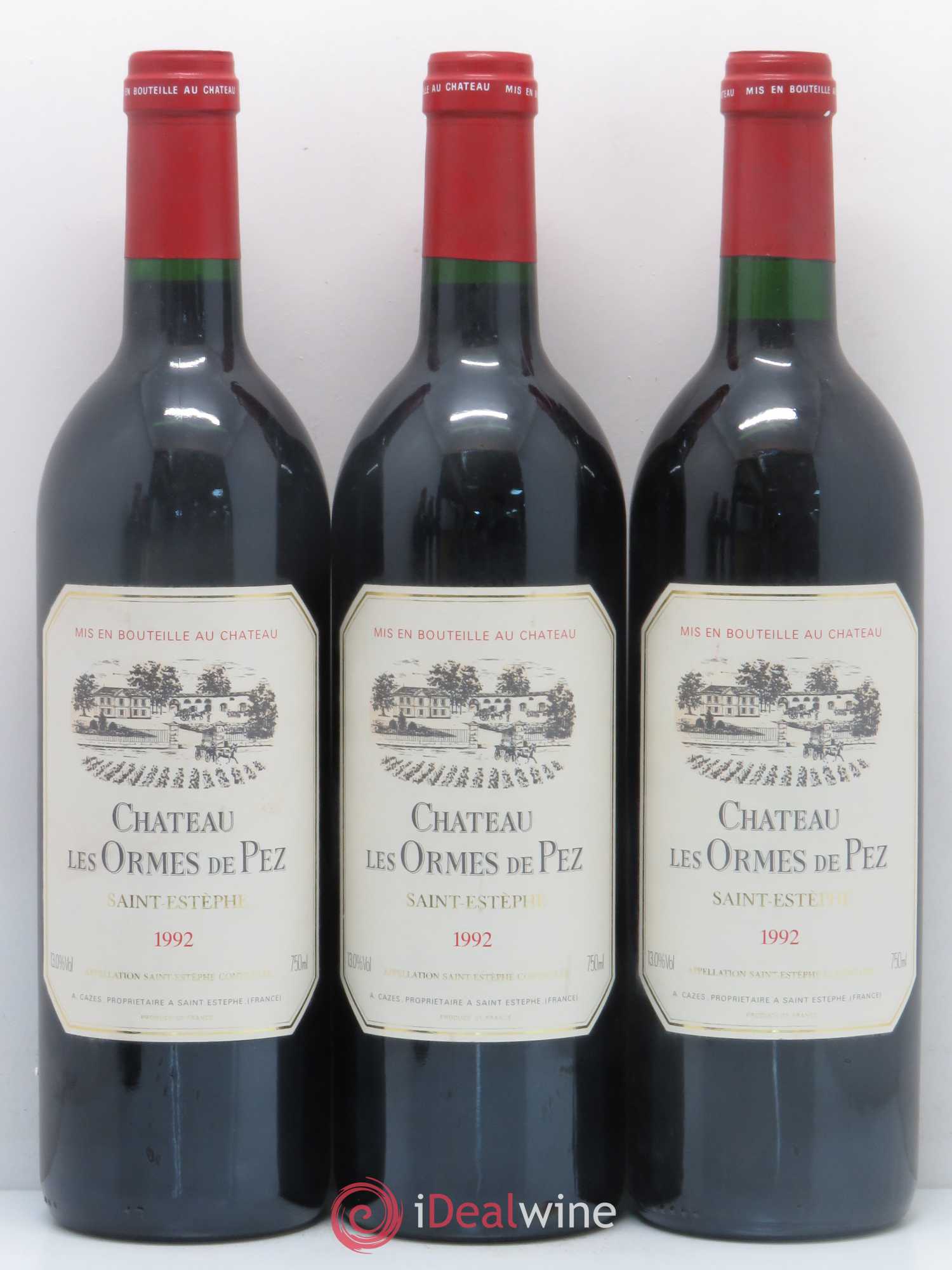 Château les Ormes de Pez 1992 - Lot de 5 bouteilles - 1
