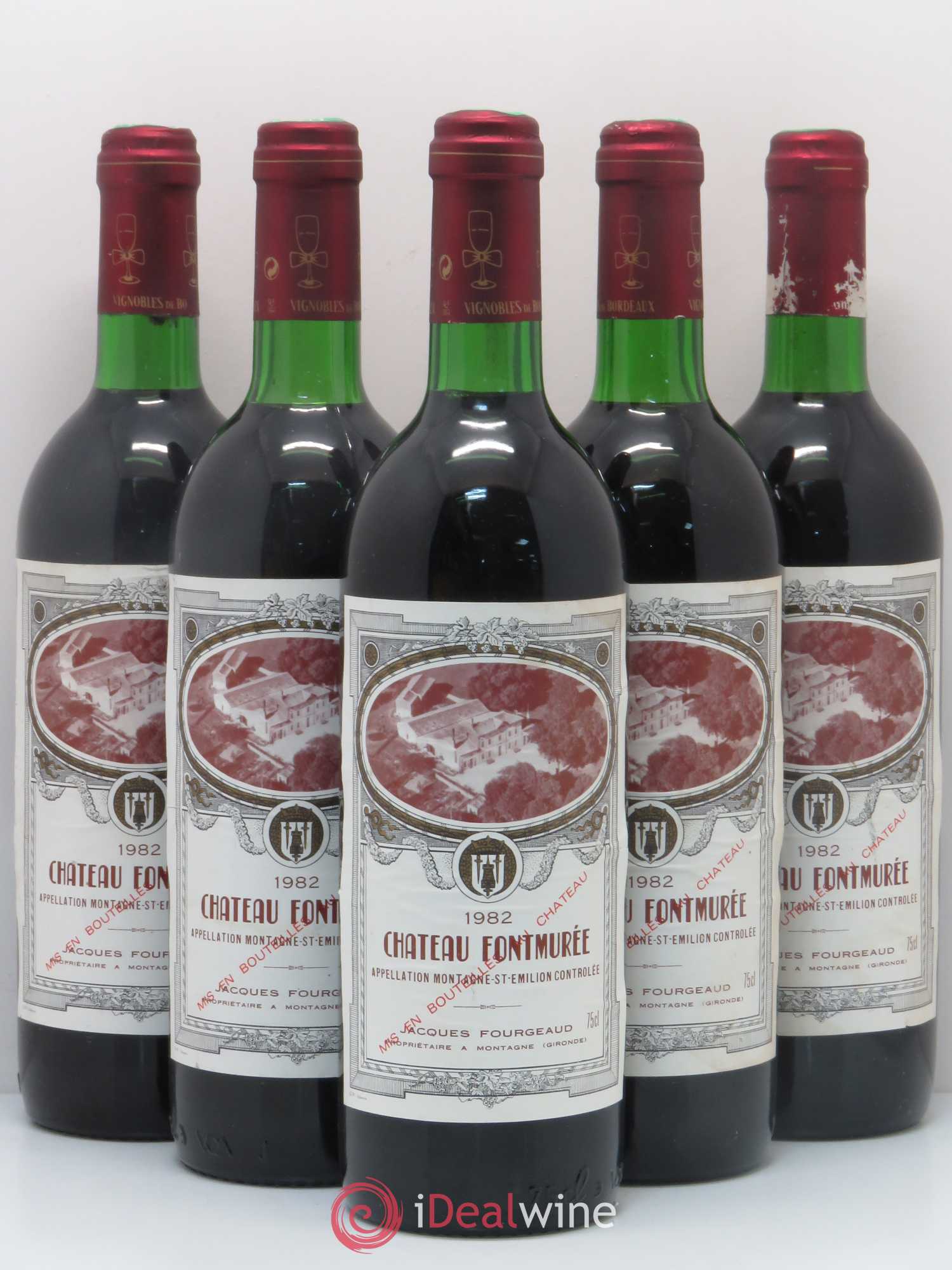 Montagne Saint-Émilion Château Fontmurée (sans prix de réserve) 1982 - Posten von 5 Flaschen - 0