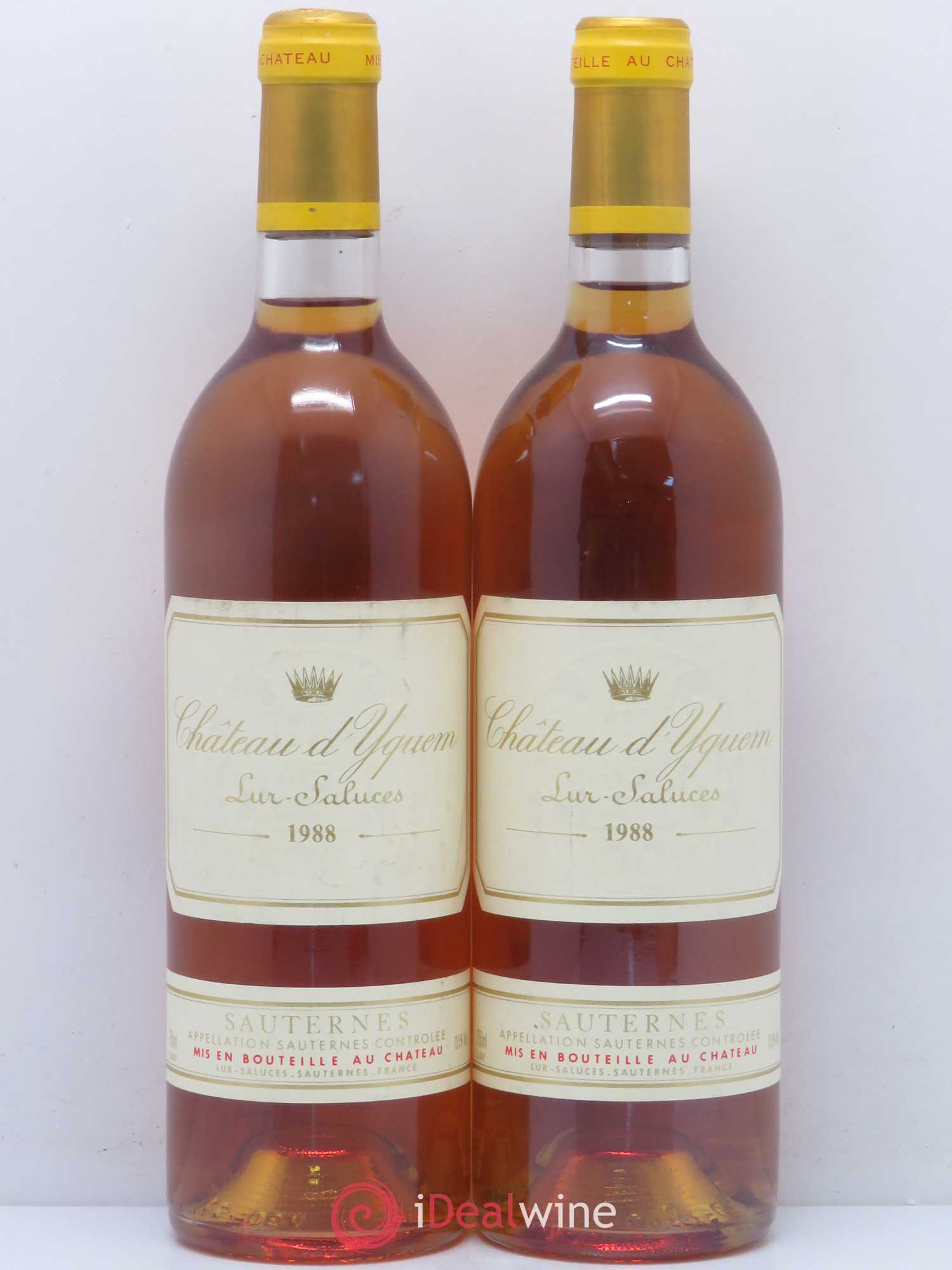 Château d' Yquem 1er Cru Classé Supérieur 1988 - Lotto di 2 bottiglie - 0