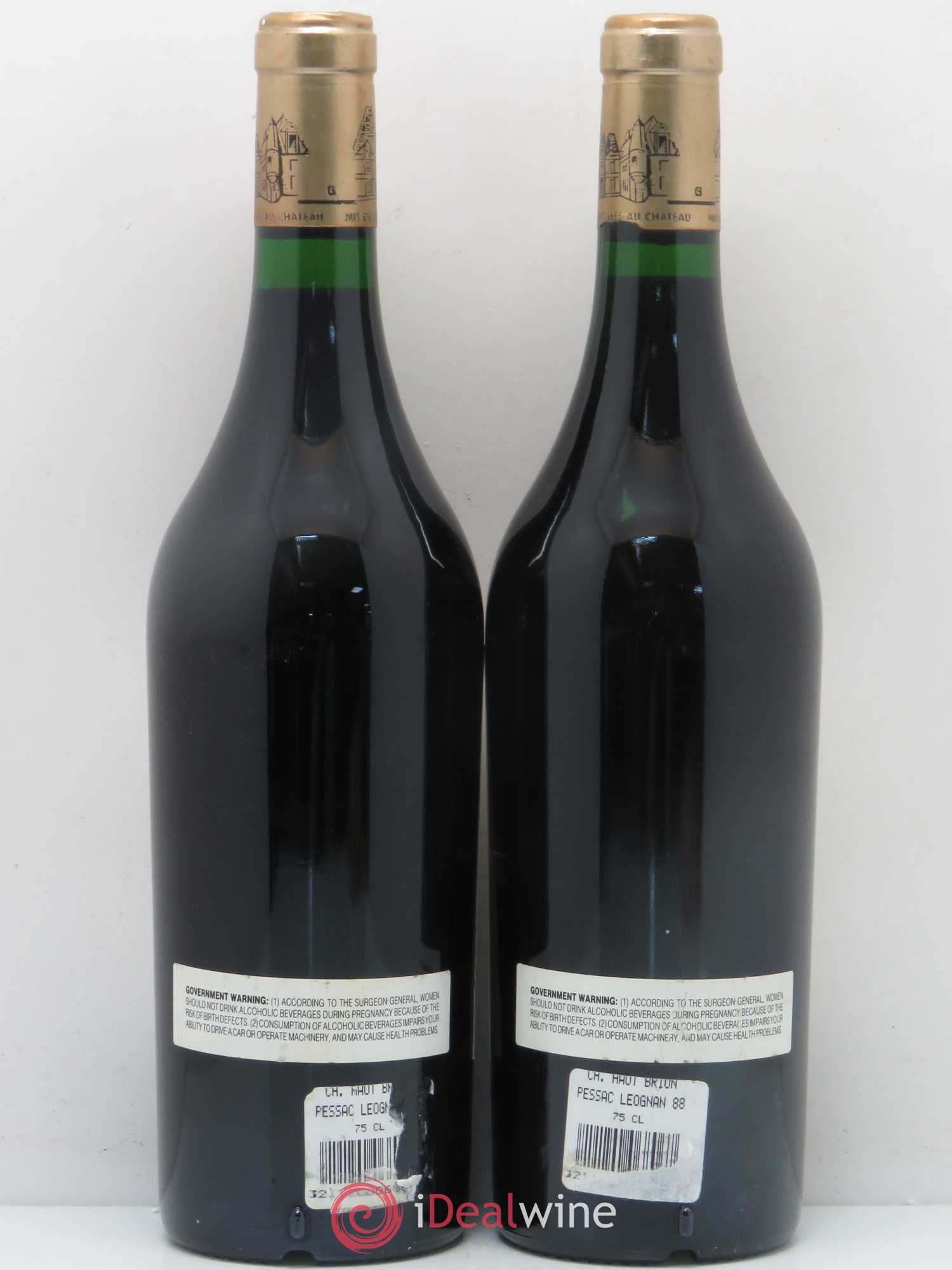 Château Haut Brion 1er Grand Cru Classé 1988 - Lot de 2 bouteilles - 1
