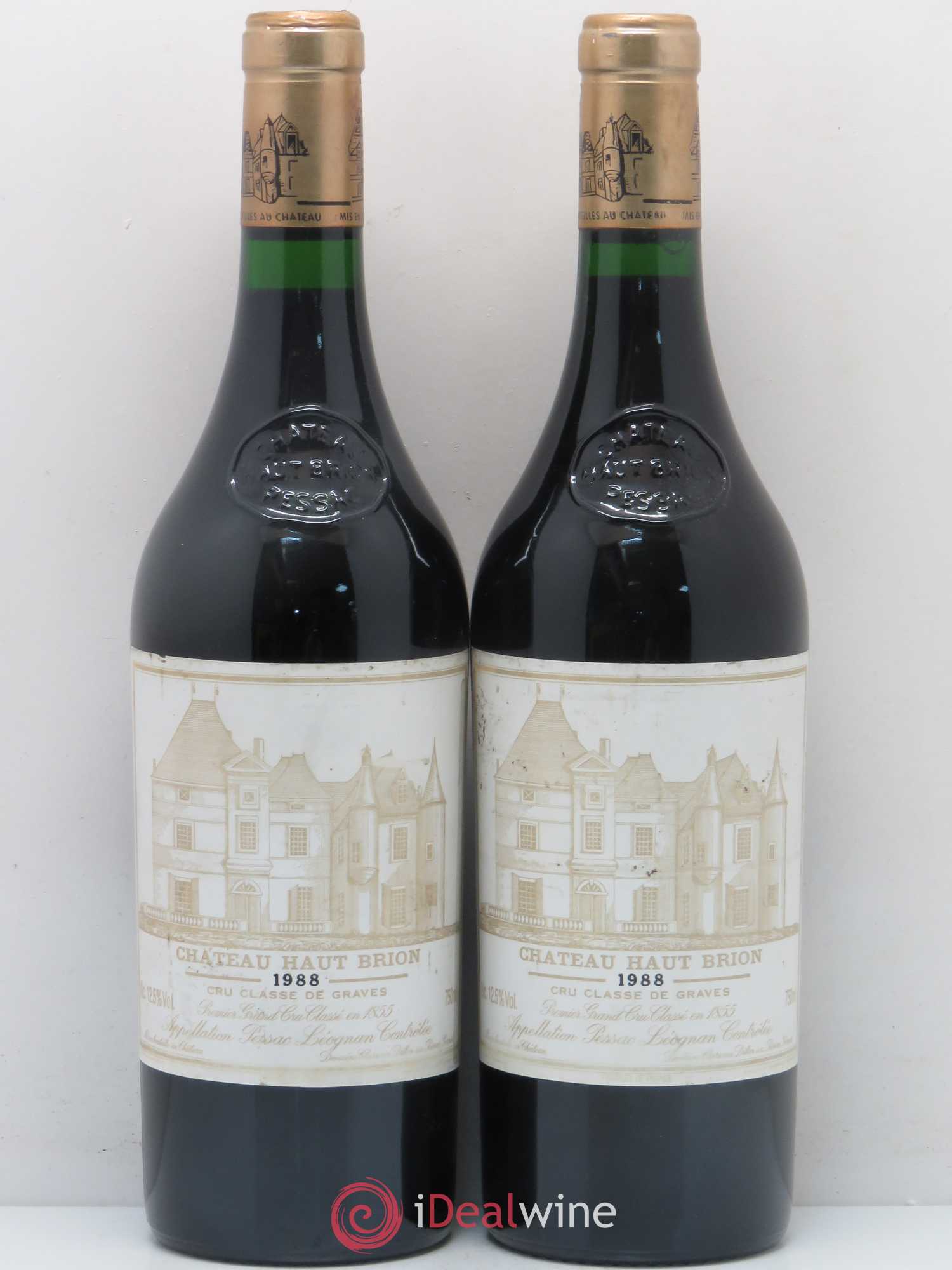 Château Haut Brion 1er Grand Cru Classé 1988 - Lot de 2 bouteilles - 0