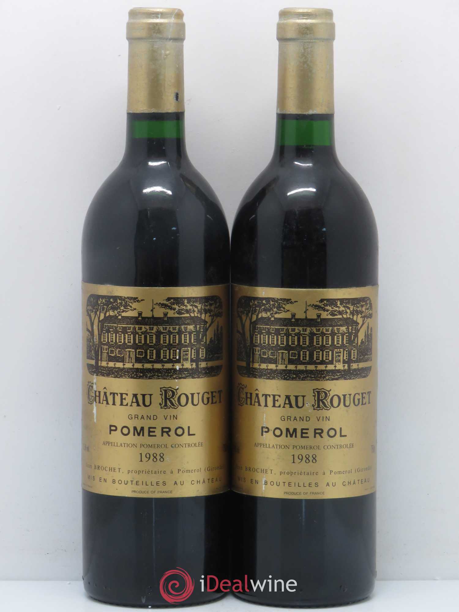 Château Rouget 1988 - Lot de 2 bouteilles - 0