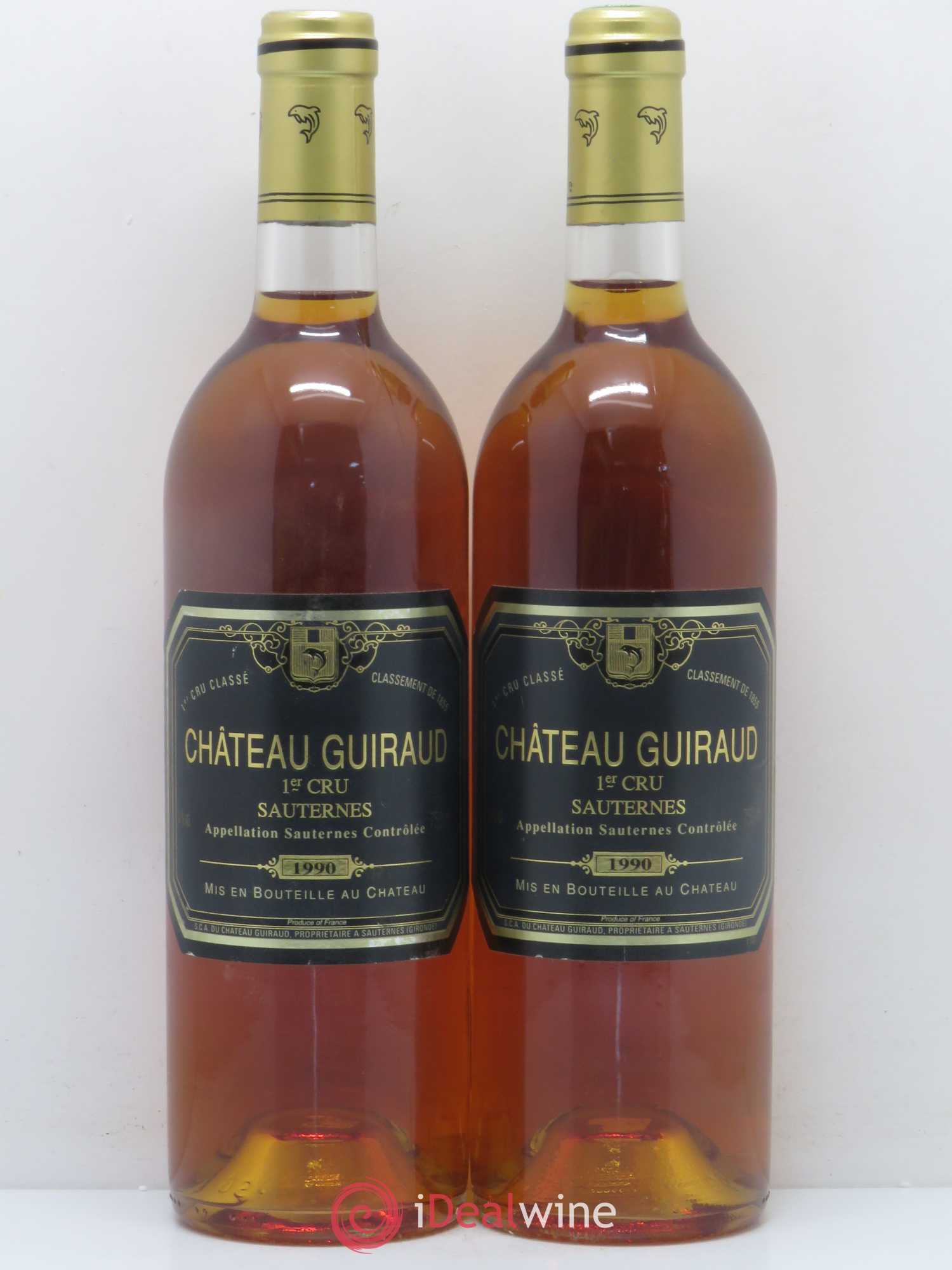 Château Guiraud 1er Grand Cru Classé 1990 - Lotto di 2 bottiglie - 0