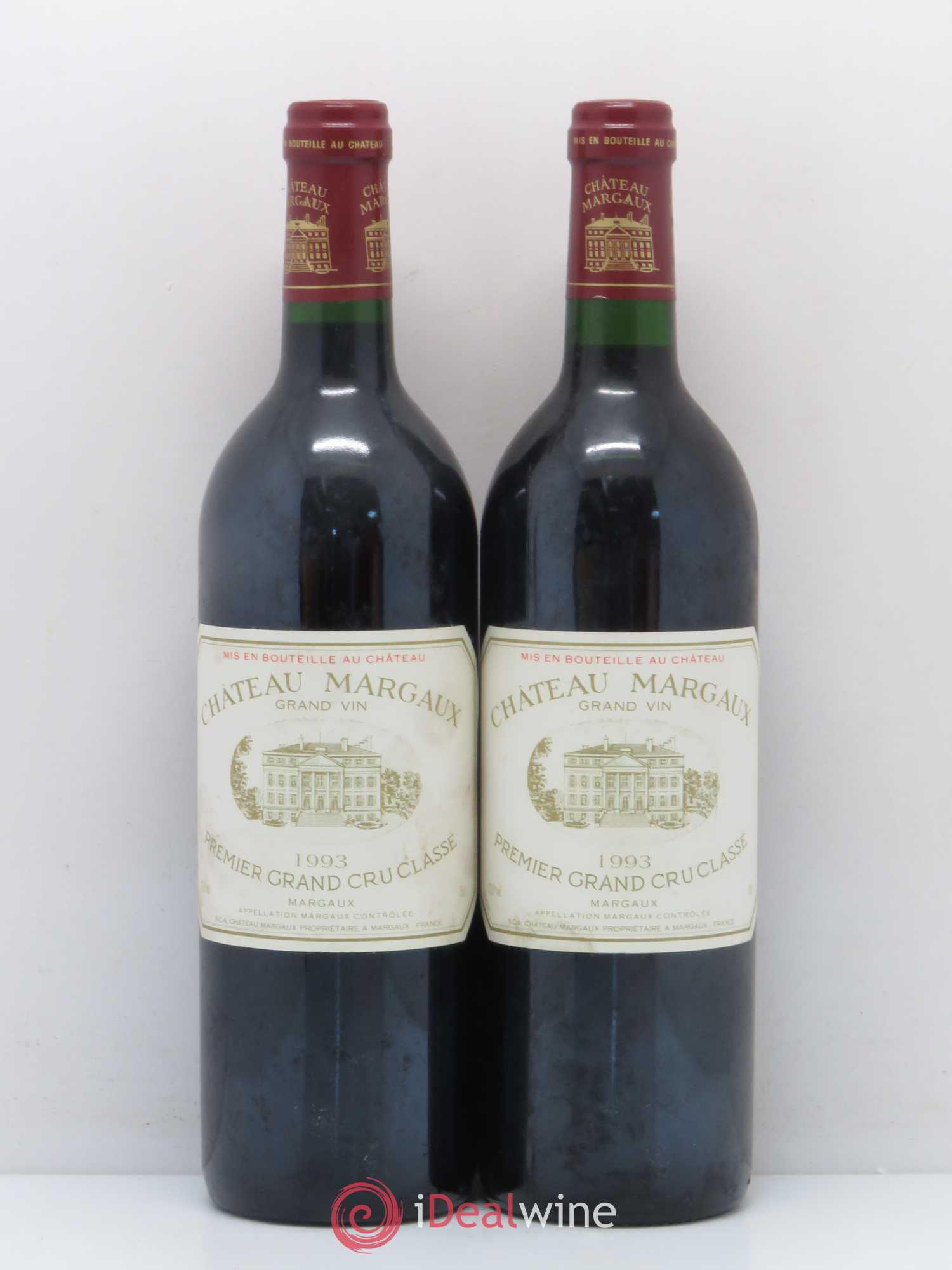 Château Margaux 1er Grand Cru Classé 1993 - Lot de 2 bouteilles - 0