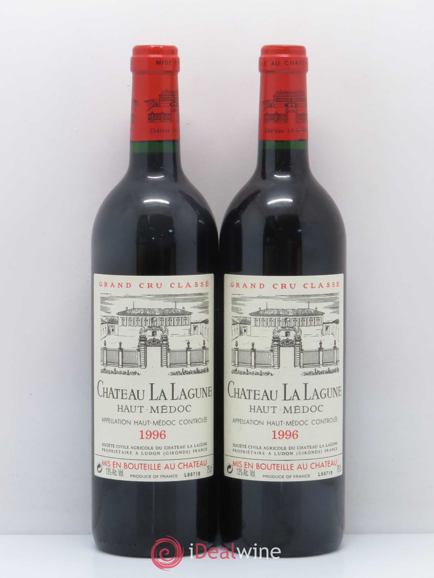 Château la Lagune 3ème Grand Cru Classé 1996 - Lot de 2 bouteilles - 0