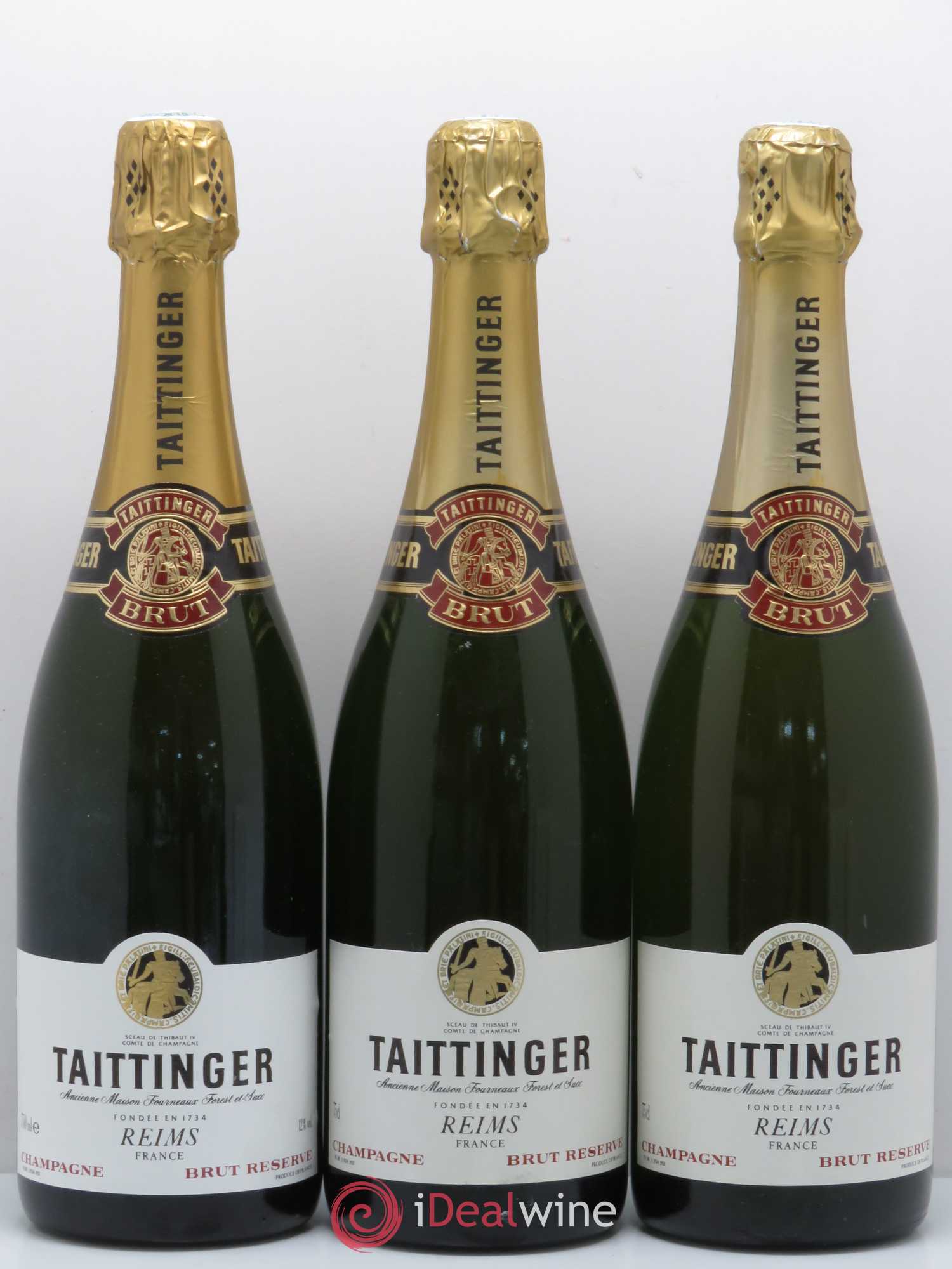 Brut Réserve Taittinger Reserve - Lot de 3 bouteilles - 0