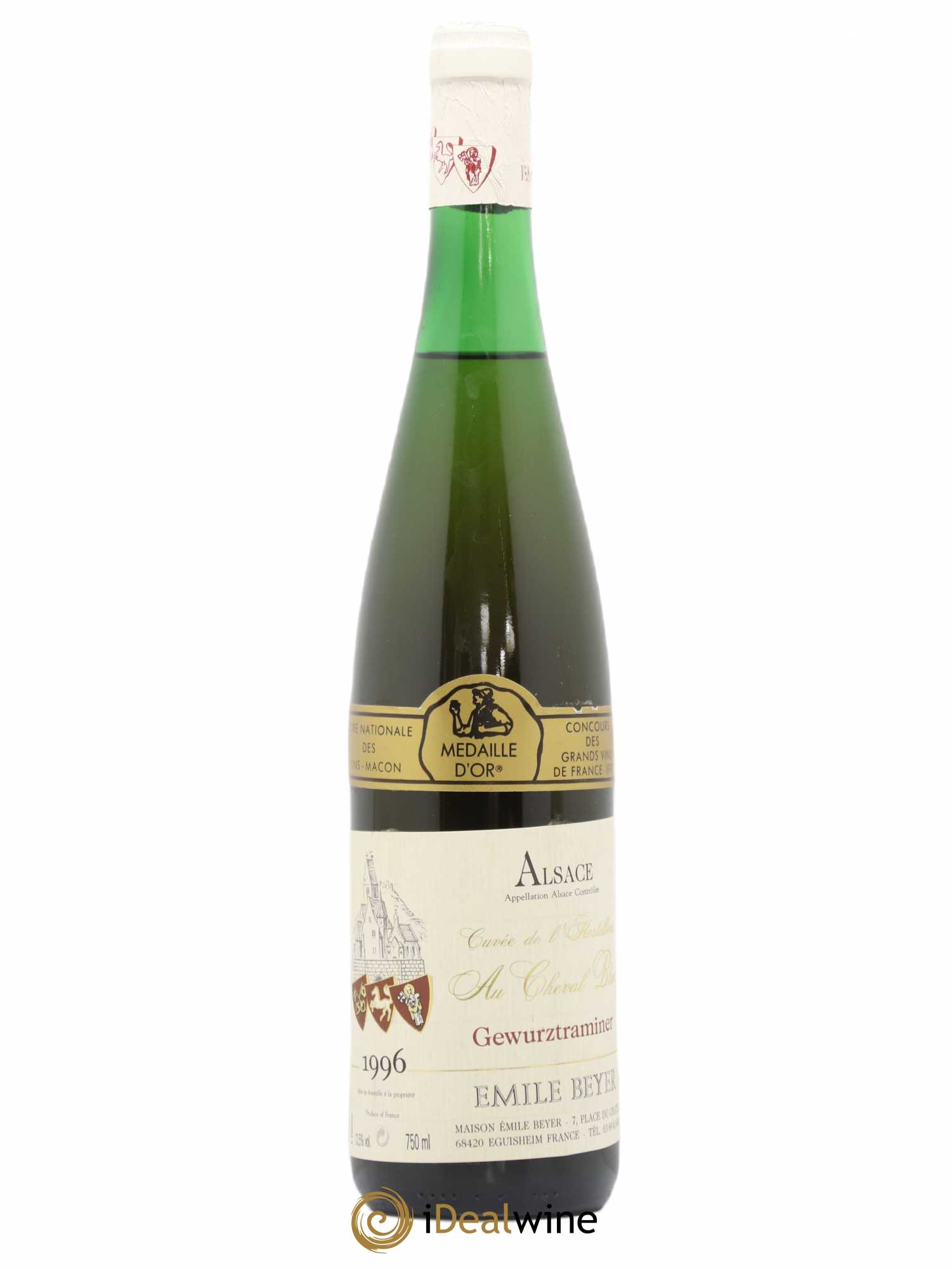 Gewurztraminer Cuvée de l'Hostellerie Au Cheval Blanc Emile Beyer 1996 - Posten von 1 Flasche - 0