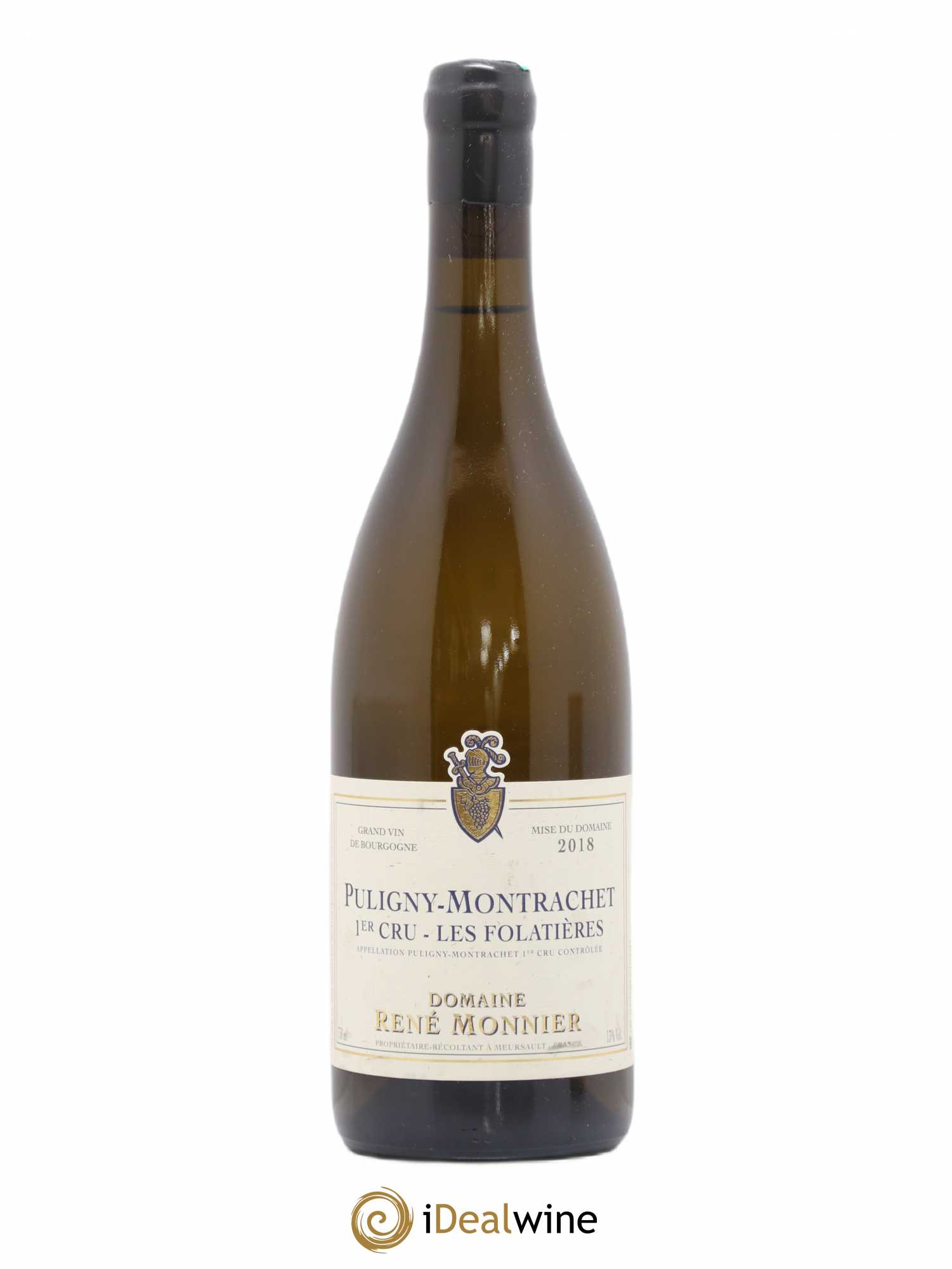 Puligny-Montrachet 1er Cru Les Folatières Domaine René Monnier 2018 - Posten von 1 Flasche - 0