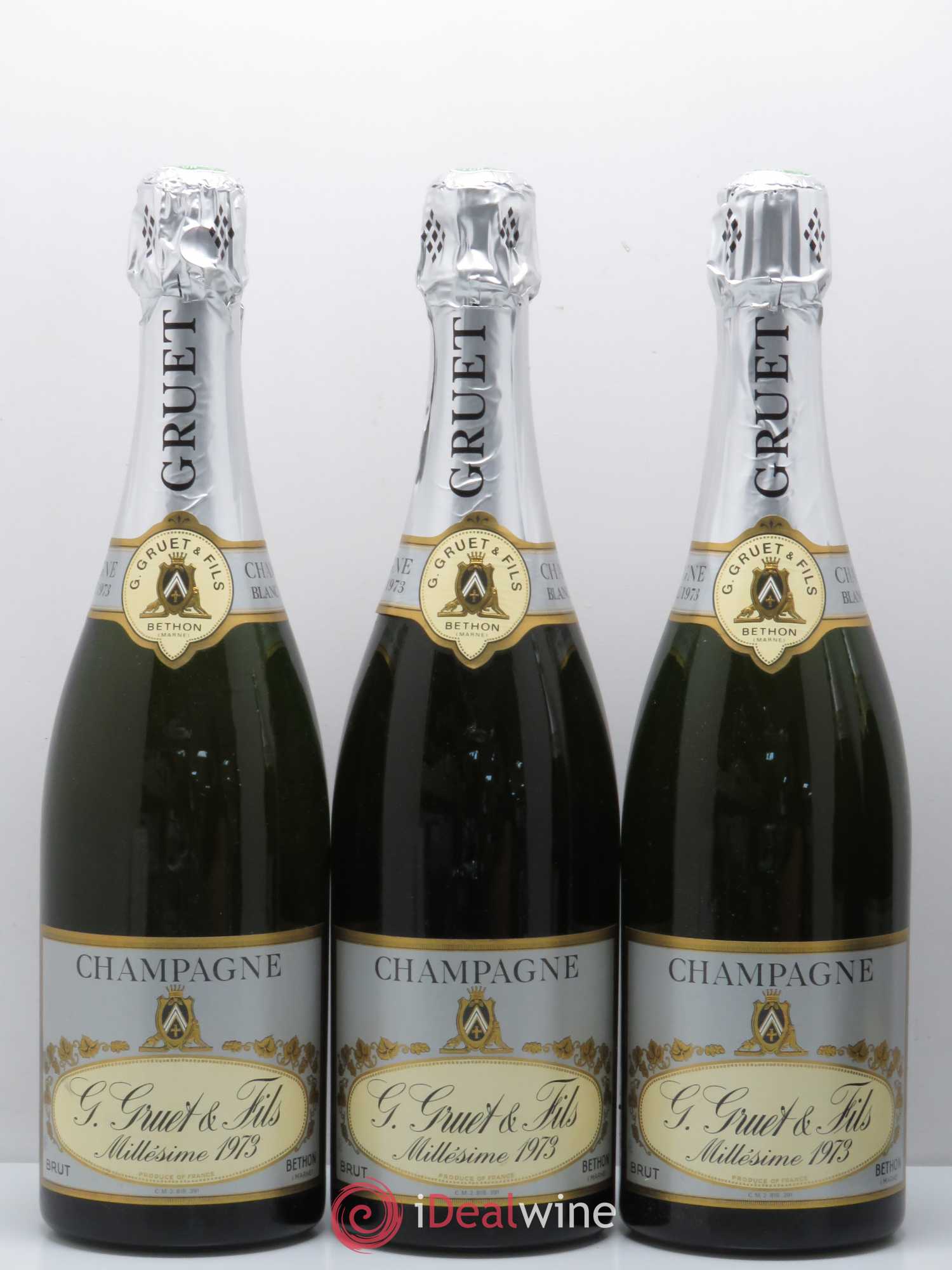 Champagne Gruet et Fils 1973 - Lot de 5 bouteilles - 1