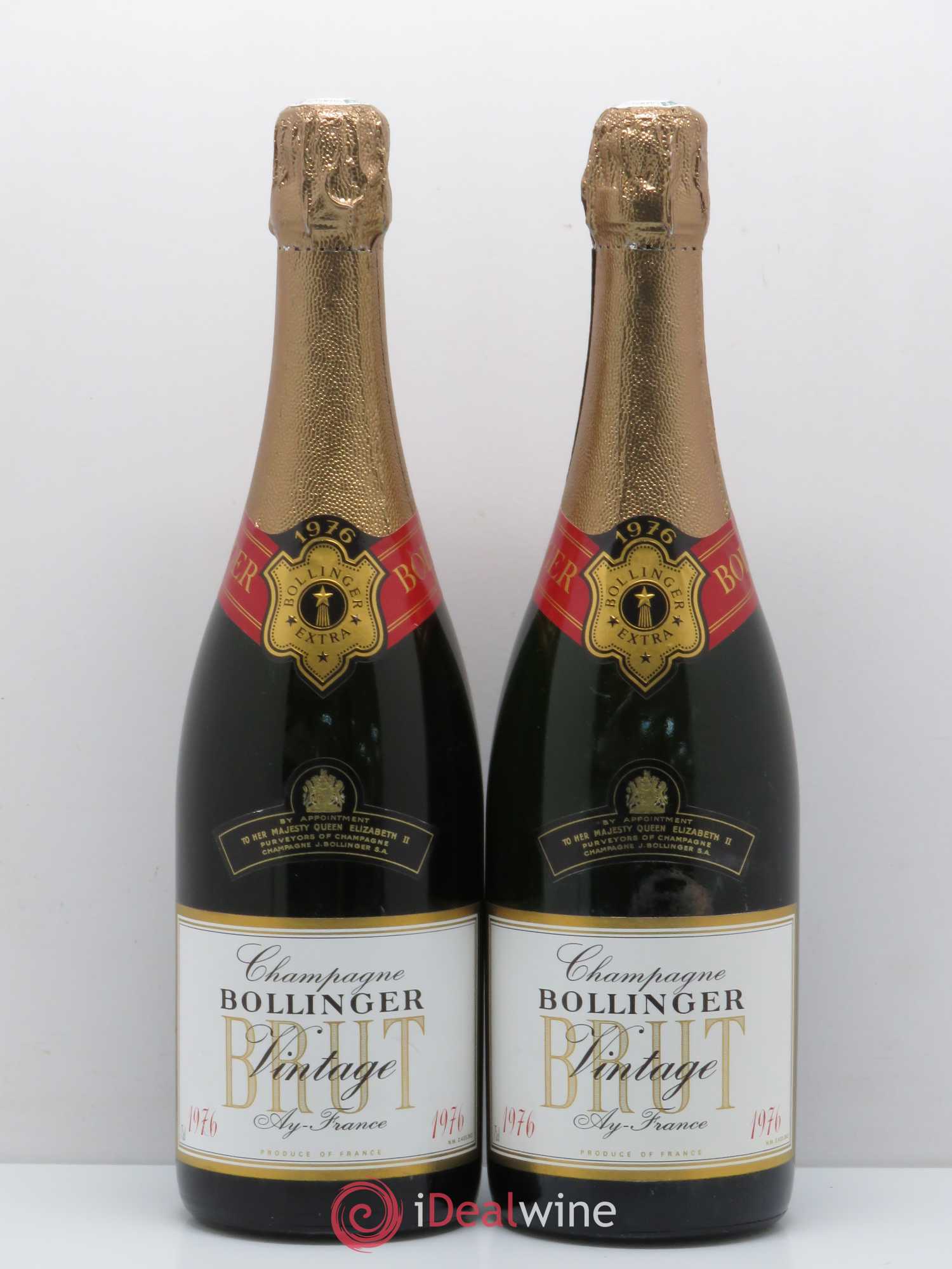 Champagne Bollinger Vintage 1976 - Lot de 2 bouteilles - 0