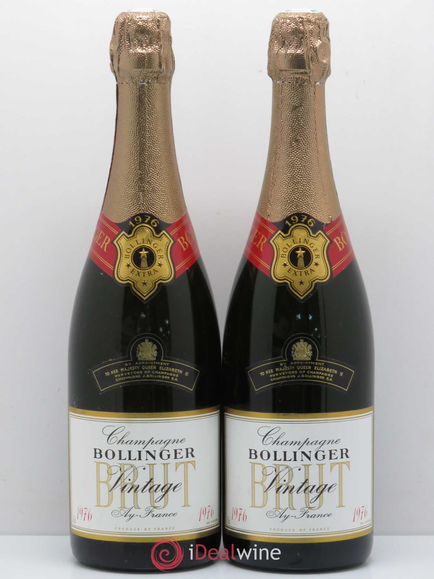 Champagne Bollinger Vintage 1976 - Lot de 2 bouteilles - 0