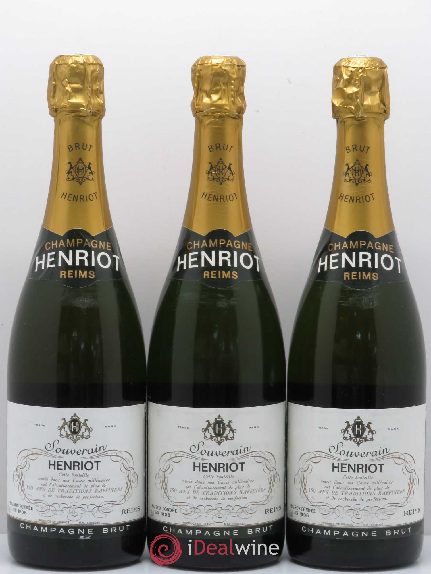 Brut Millésimé Henriot - Lot de 3 bouteilles - 0