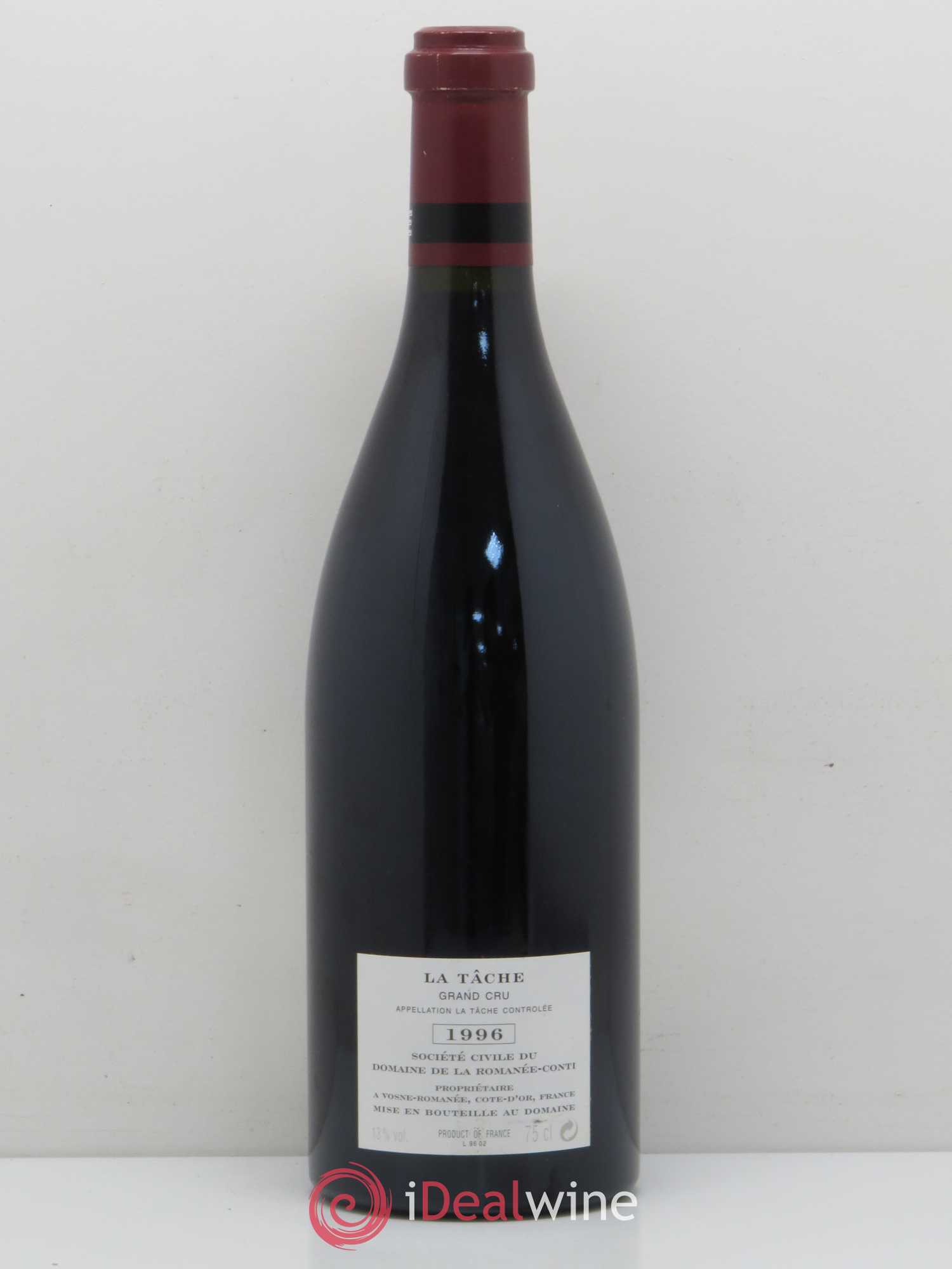 La Tâche Grand Cru Domaine de la Romanée-Conti 1996 - Lot de 1 bouteille - 1