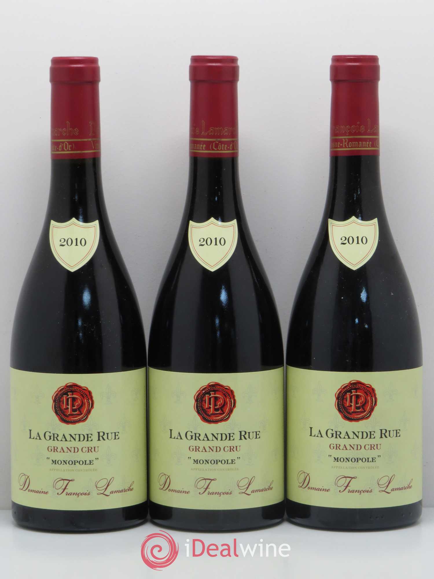 La Grande Rue Grand Cru Lamarche (Domaine) 2010 - Lot de 3 bouteilles - 0