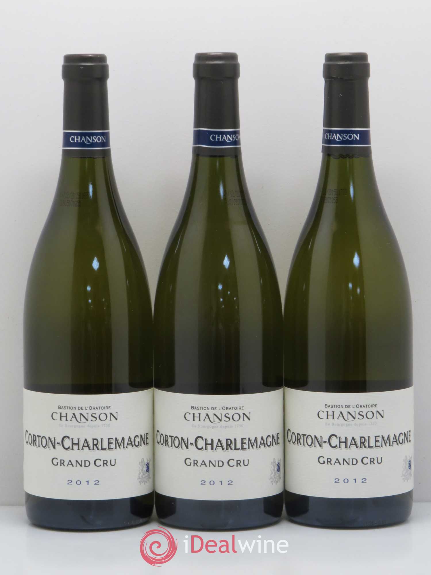 Corton-Charlemagne Grand Cru Chanson 2012 - Lot de 3 bouteilles - 0