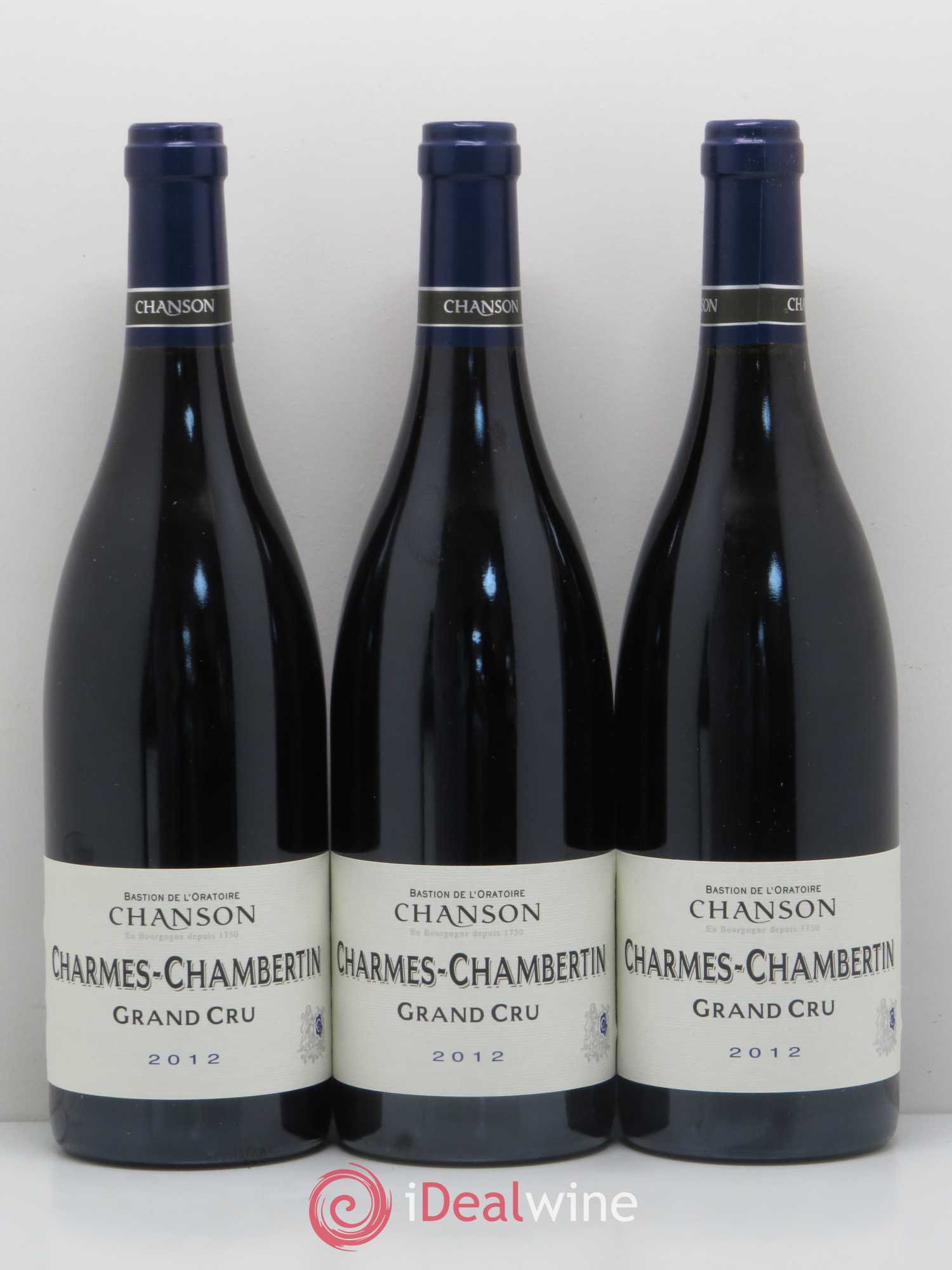 Charmes-Chambertin Grand Cru Chanson 2012 - Lot de 3 bouteilles - 0