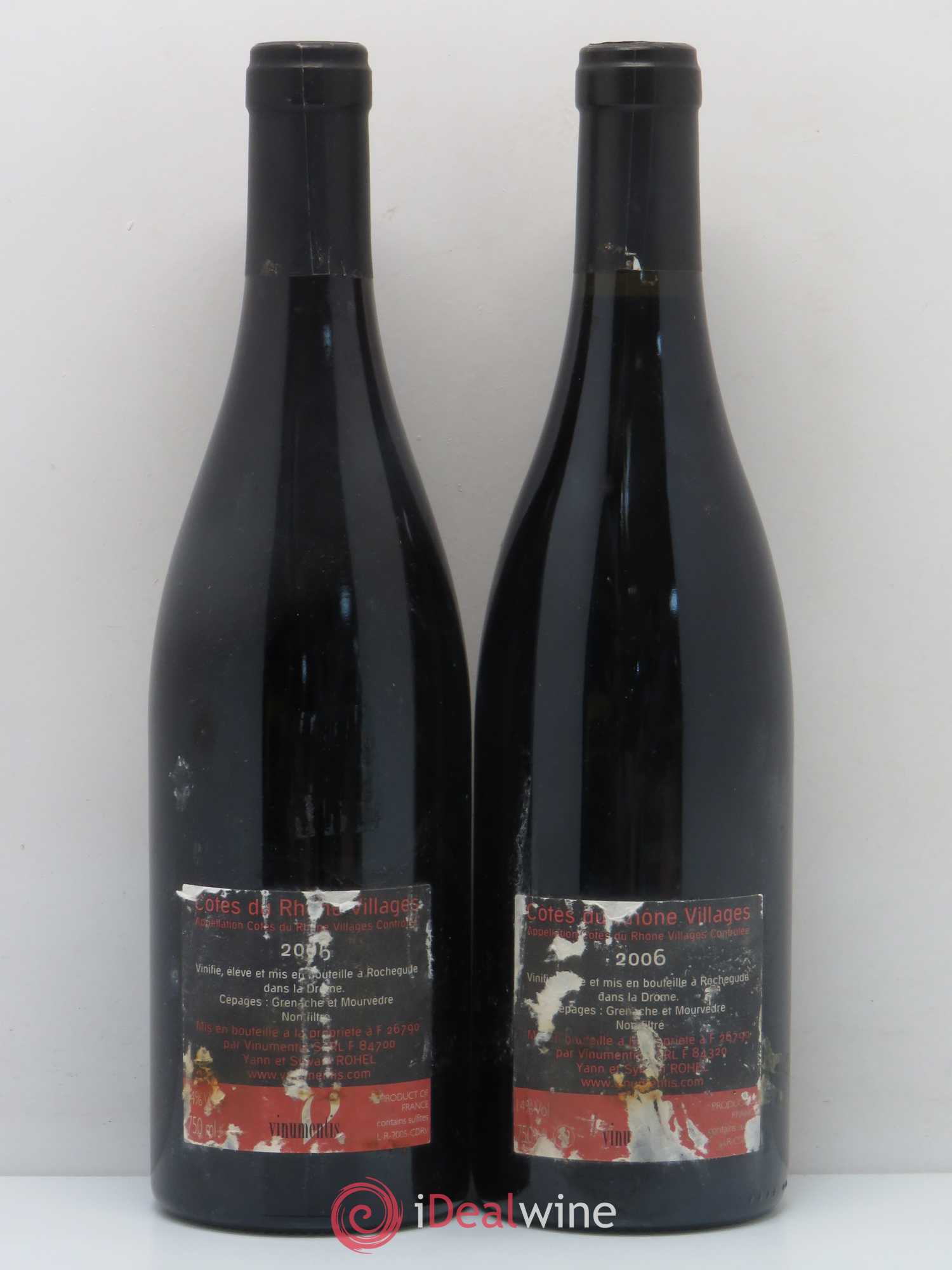 Côtes-du-Rhône Vinumentis Freres Rohel 2006 - Posten von 2 Flaschen - 1