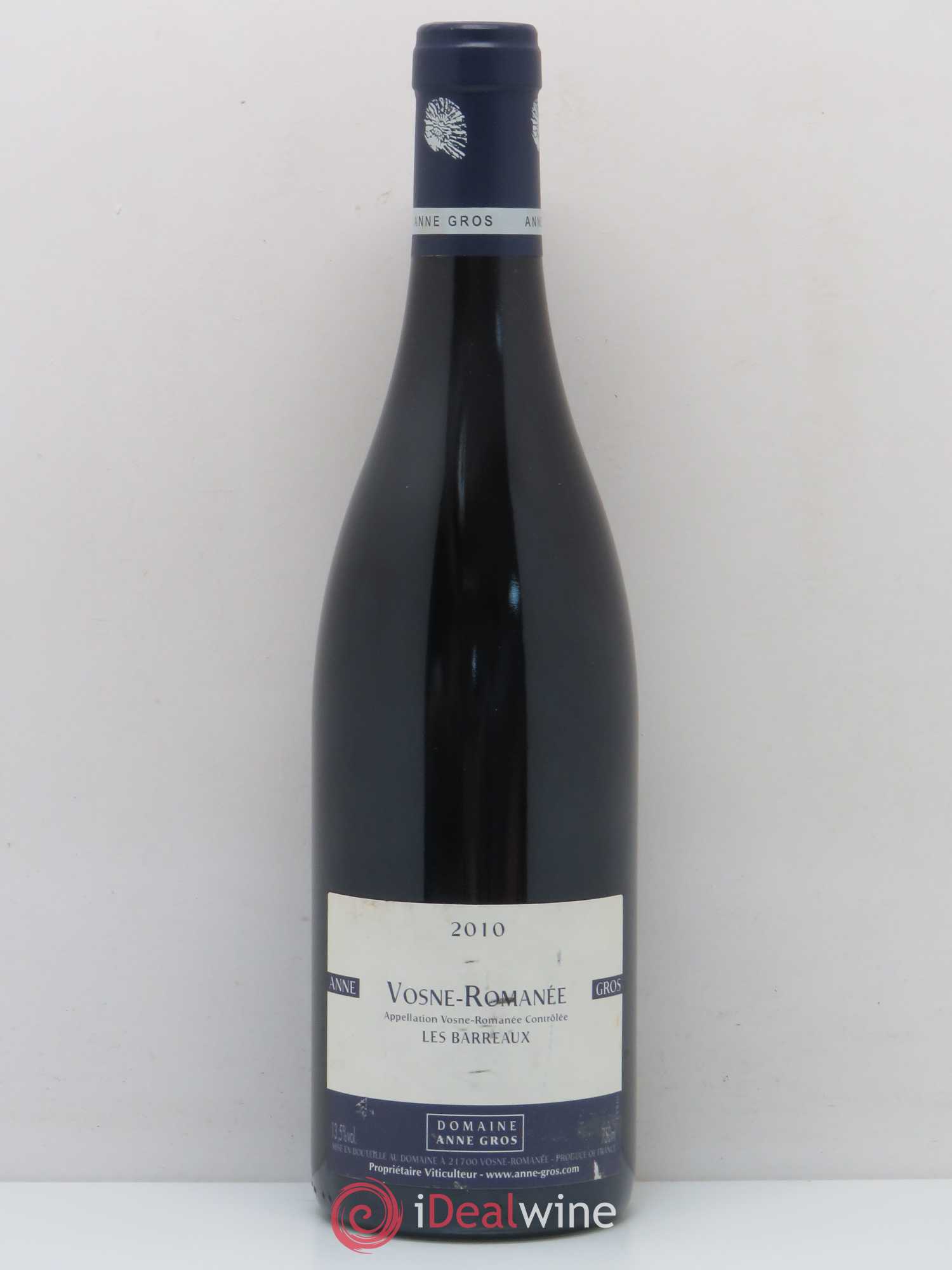 Vosne-Romanée Les Barreaux Anne Gros 2010 - Lot de 1 bouteille - 0