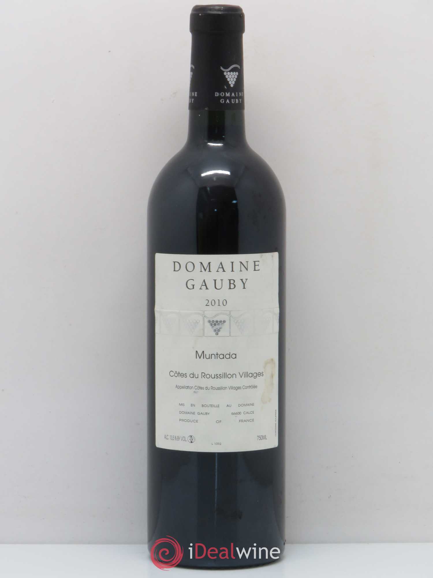 Côtes Catalanes (anciennement Côtes du Roussillon Villages) La Muntada Gauby (Domaine) 2010 - Lot de 1 bouteille - 0