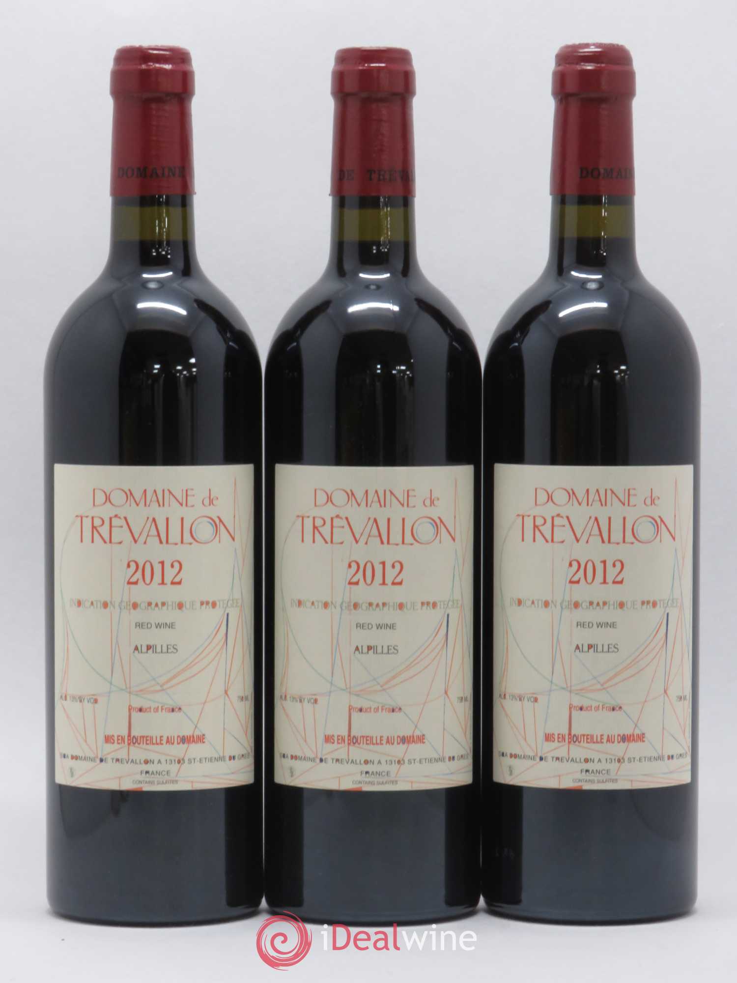 Alpilles Trévallon (Domaine de) Eloi Dürrbach 2012 - Lot de 3 bouteilles - 0
