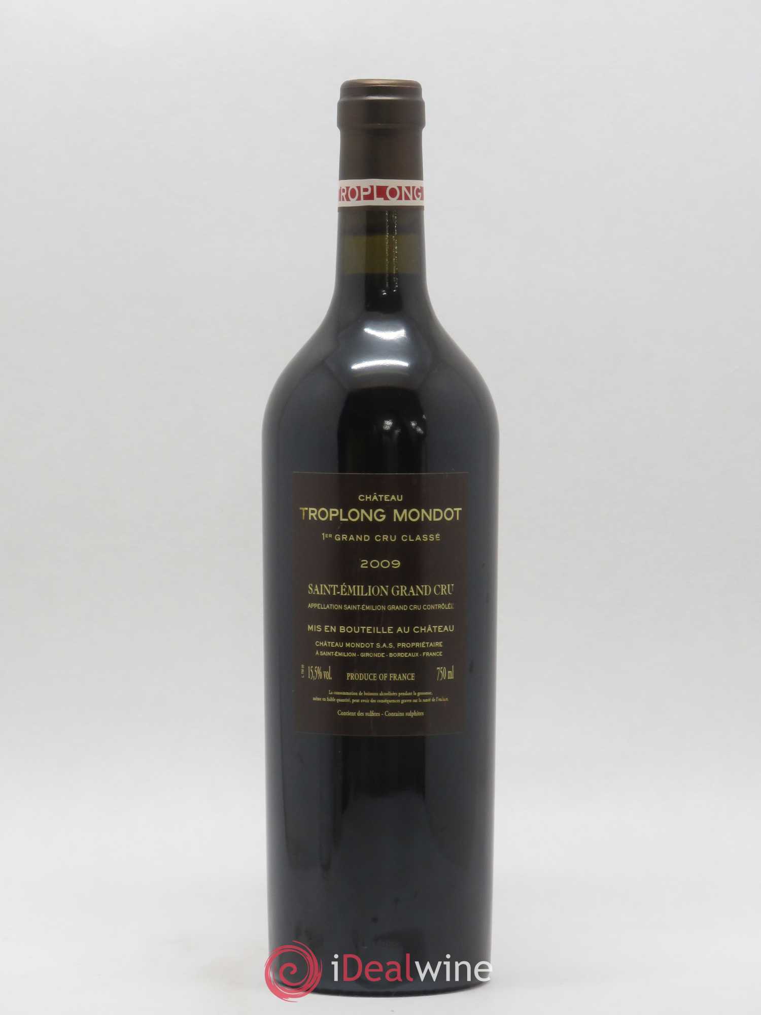 Château Troplong Mondot 1er Grand Cru Classé B 2009 - Lot de 1 bouteille - 1
