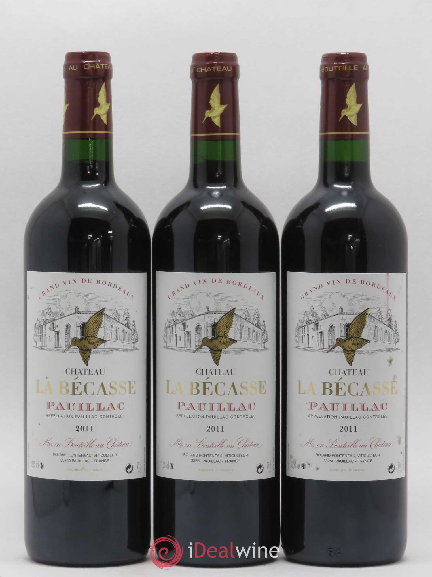 Château la Bécasse 2011 - Lot de 3 bouteilles - 0