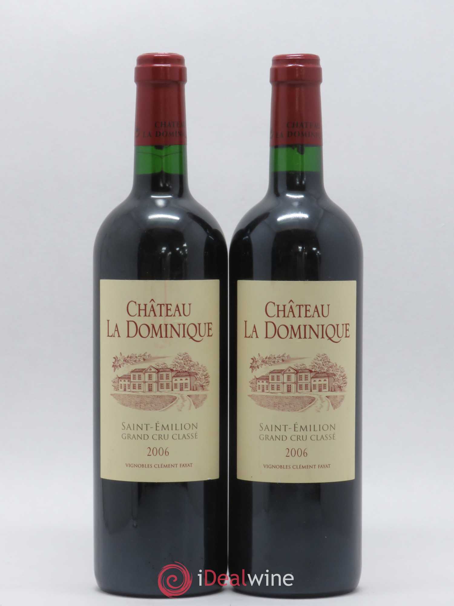 Château la Dominique Grand Cru Classé 2006 - Lot de 2 bouteilles - 0