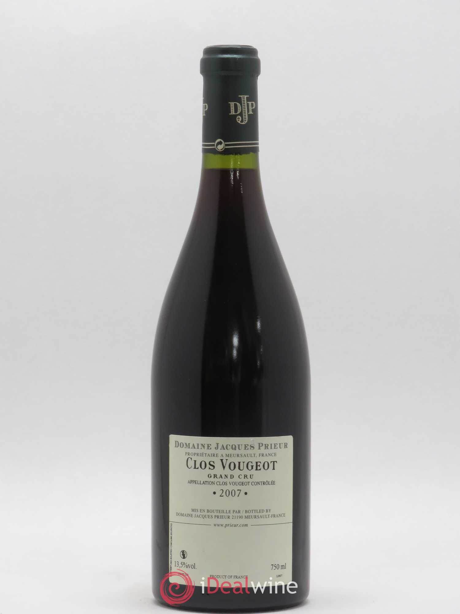 Clos de Vougeot Grand Cru Jacques Prieur (Domaine) 2007 - Lot de 1 bouteille - 1