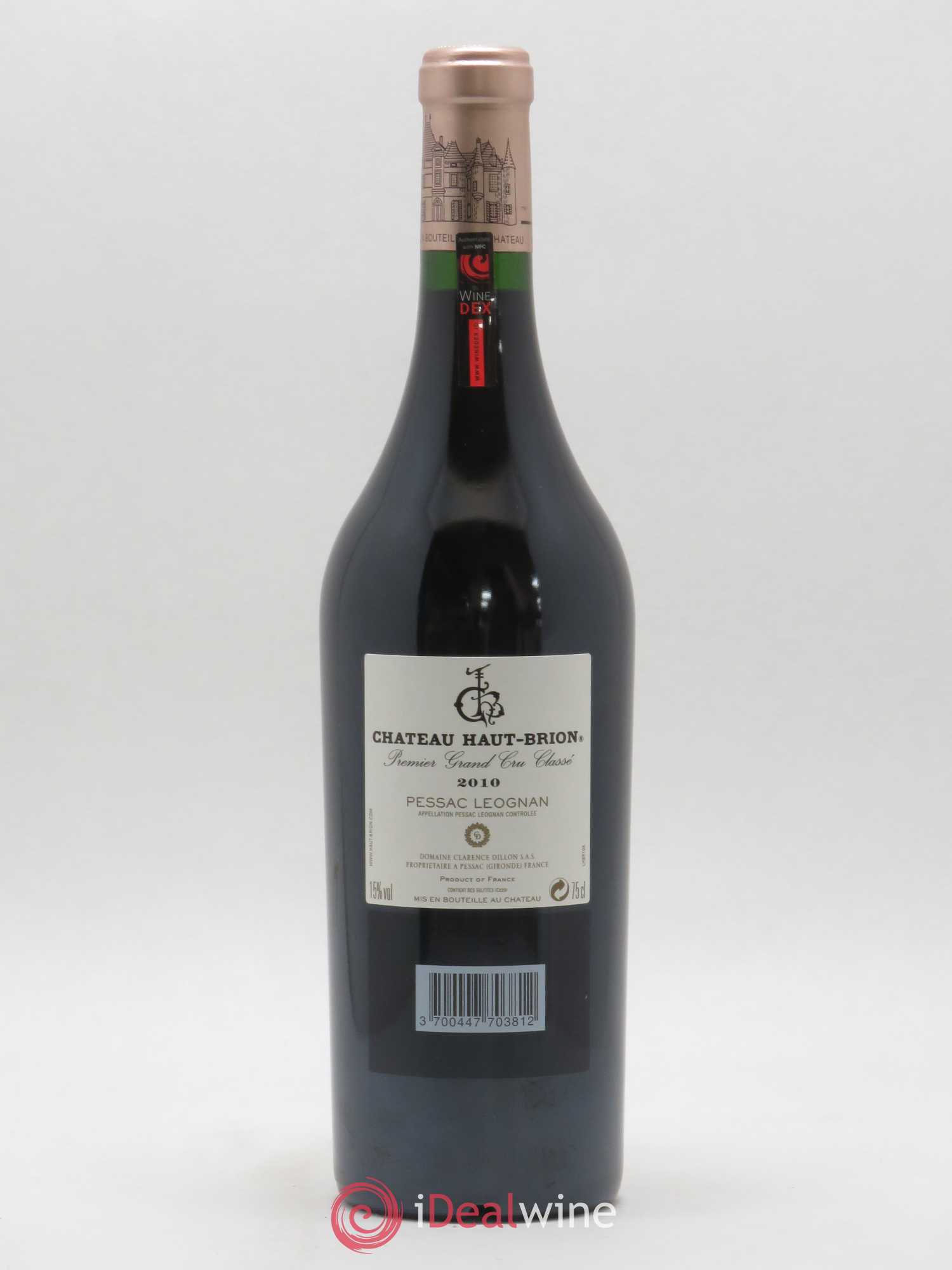 Château Haut Brion 1er Grand Cru Classé 2010 - Lot de 1 bouteille - 1