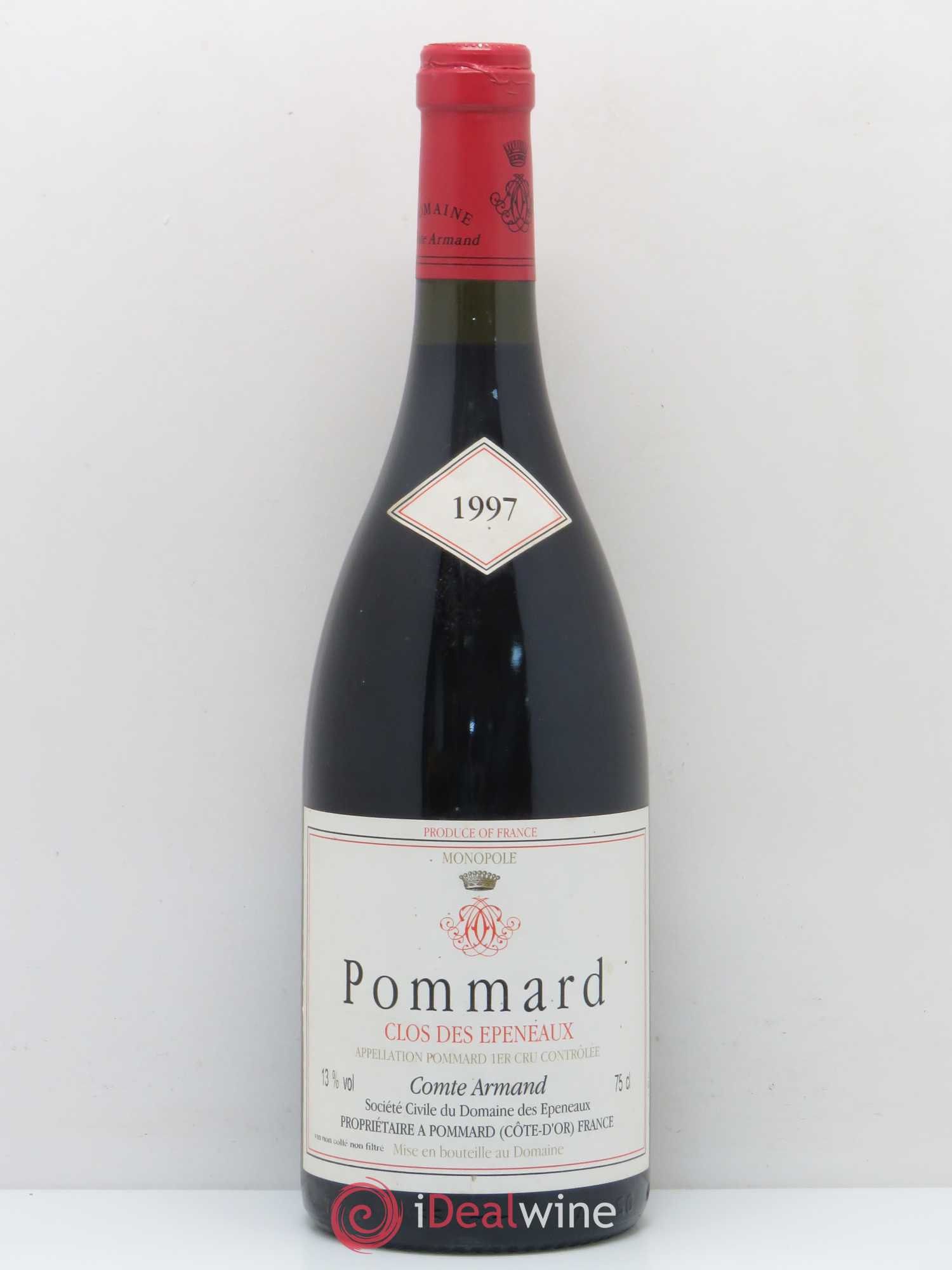 Pommard 1er Cru Clos des Epeneaux Comte Armand 1997 - Lot de 1 bouteille - 0
